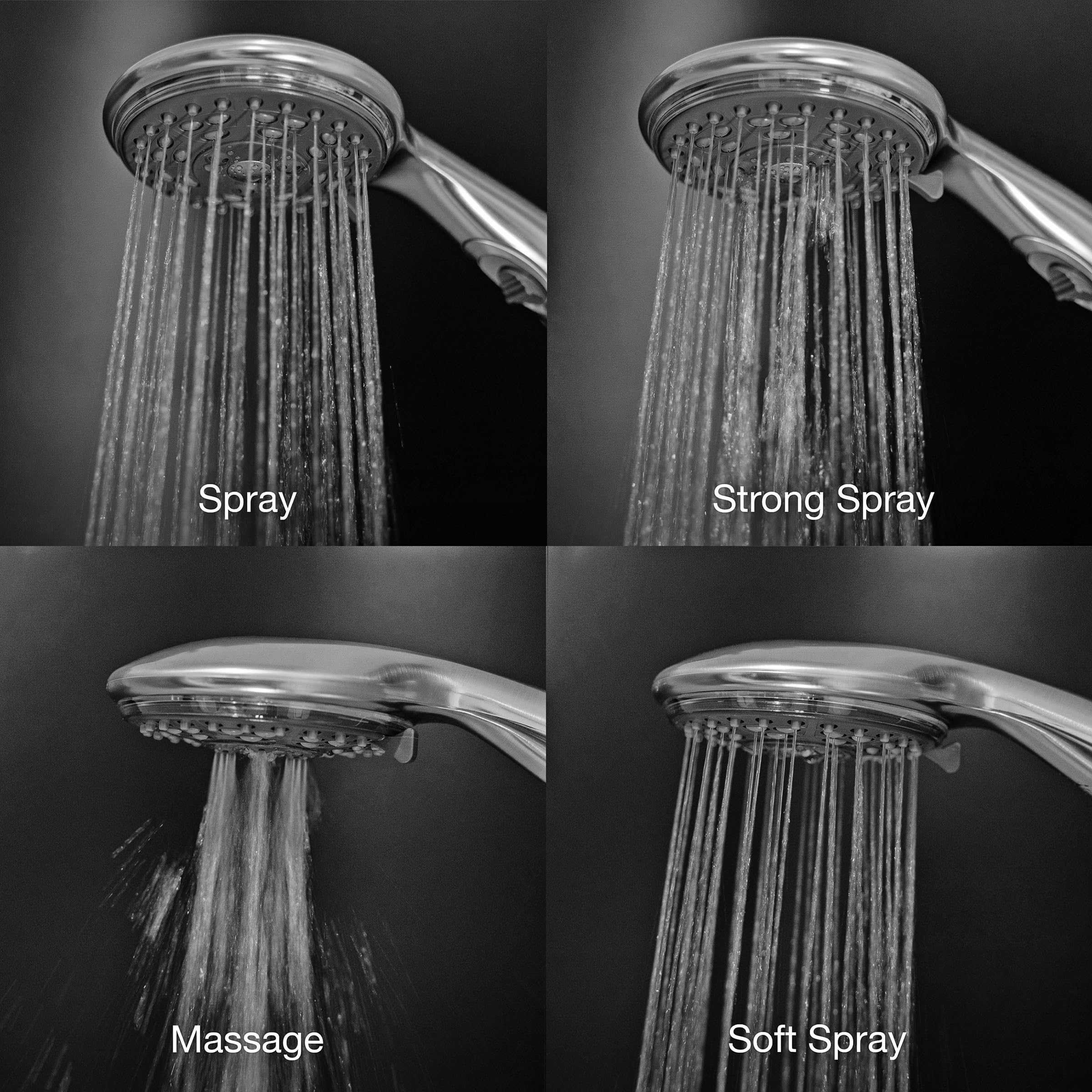 Dura Faucet Handheld Premium RV Shower Wand with Eco-Friendly On/Off Switch (Brushed Satin Nickel)