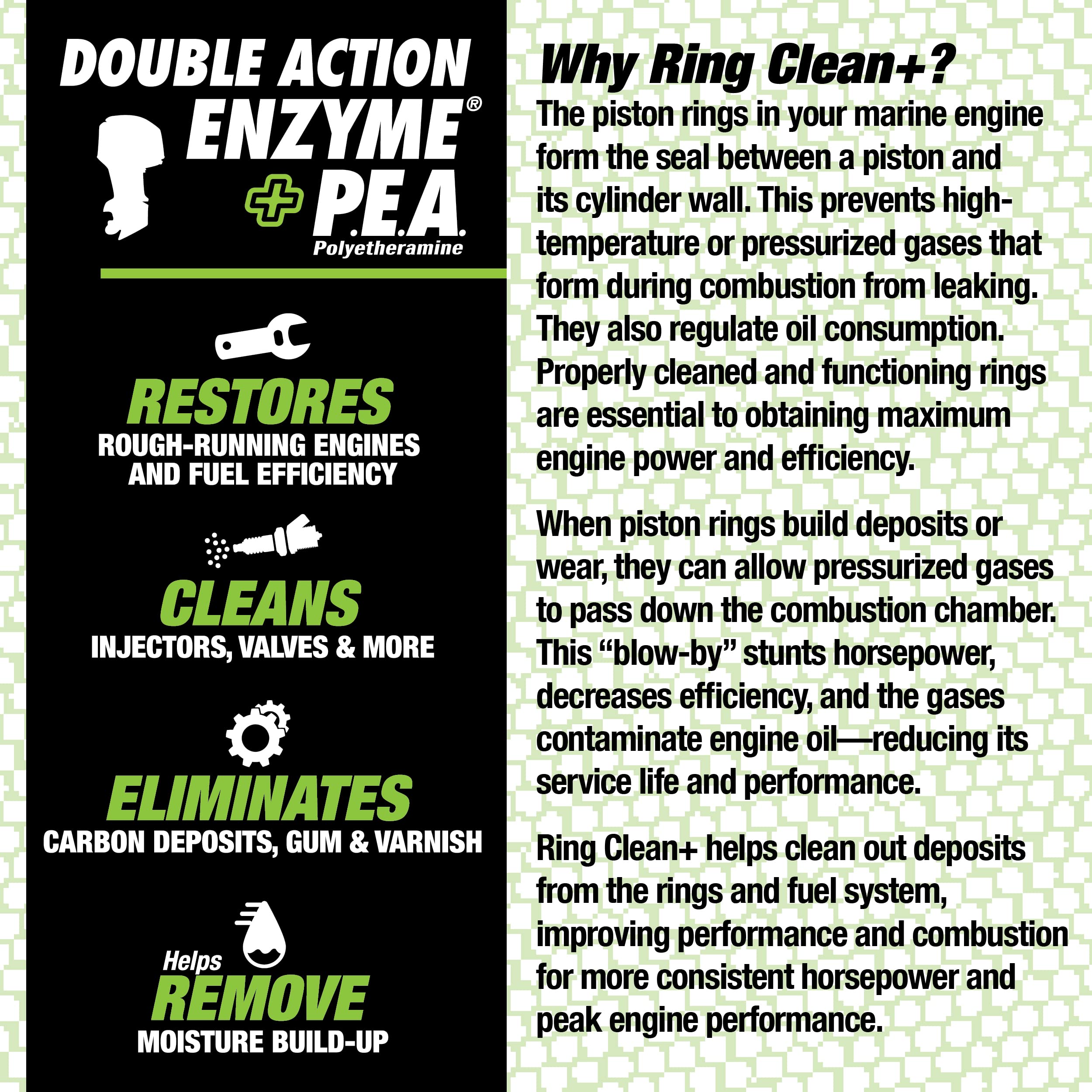 Star Tron Ring Clean Plus STAR BRITE Deposit Control - Cleans Injectors, Valves, & Entire Engine to Restore Power & Efficiency - 16 OZ Treats 160 Gallons (095616)