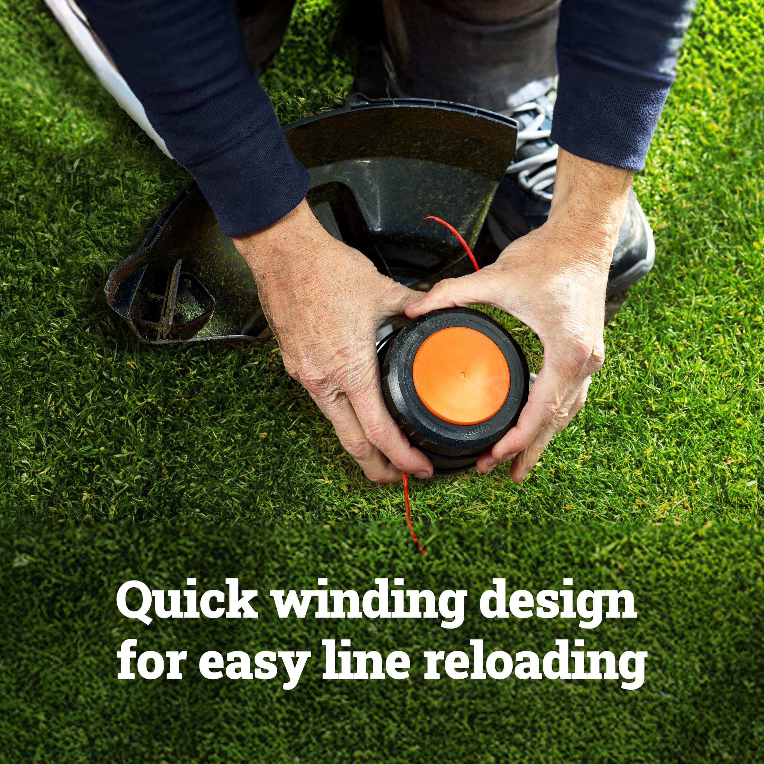 40V Worx Nitro 15" Cordless String Trimmer with Brushless Motor, Powerful Grass Trimmer with Dual-Exit Bump-Feed Head, Lightweight Weed Trimmer Easy-Load Spool Head – Batteries & Charger Included