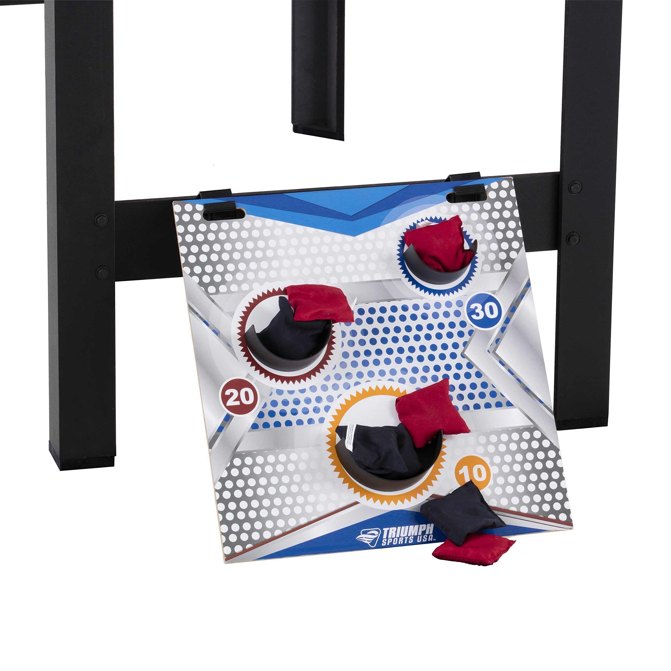 Triumph 13-in-1 Combo Game Table Triumph Includes Basketball, Table Tennis, Billiards, Push Hockey, Launch Football, Baseball, Tic-Tac-Toe, and Skee Bean Bag Toss