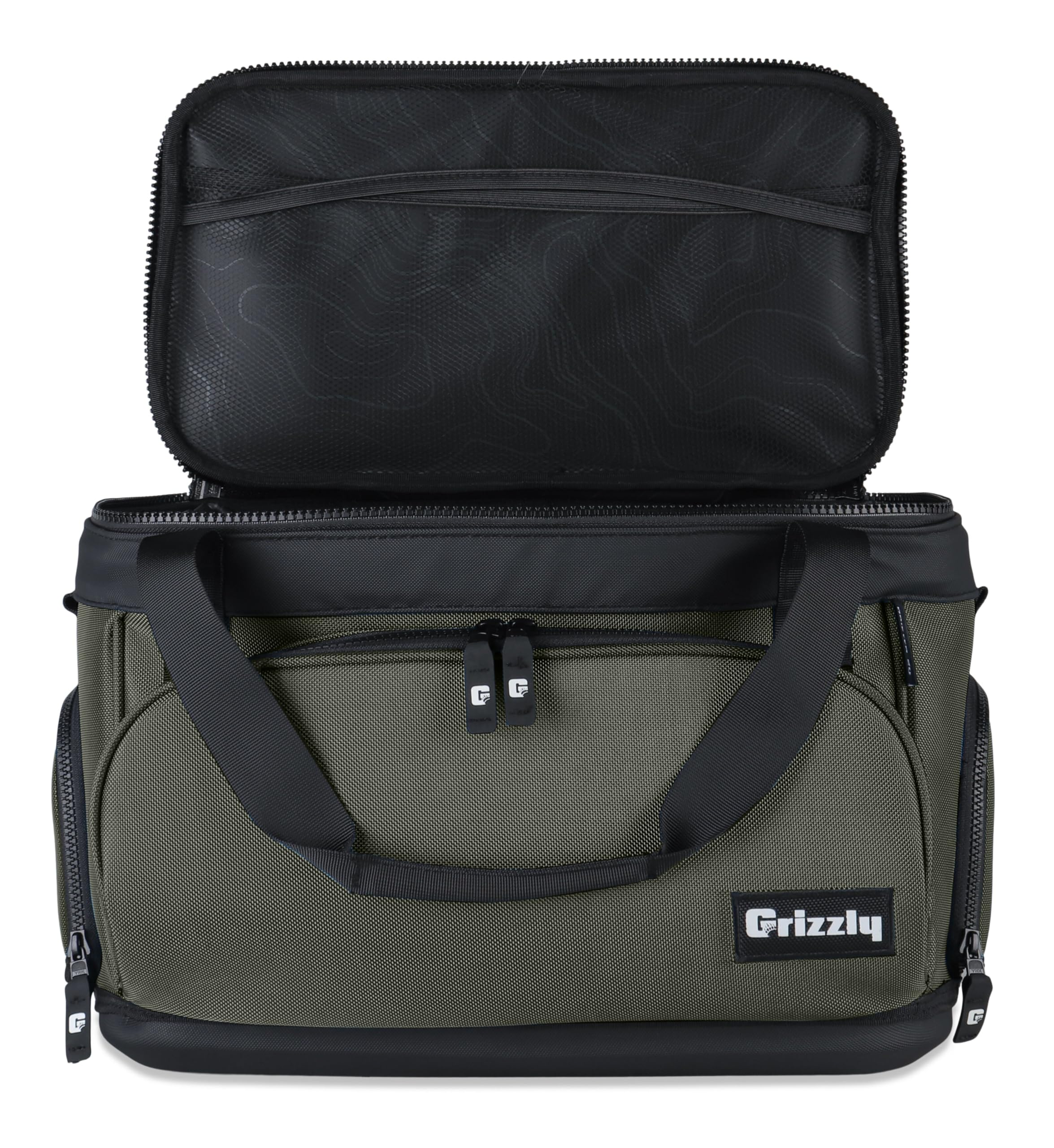 Drifter Grizzly 20 Soft Sided Cooler | 20 qt Flip-Top Cooler Bag | Ice Chest for Beach Boat Camping Fishing Hiking Hunting Picnic | Lightweight Portable Insulated Waterproof | Lunar Green