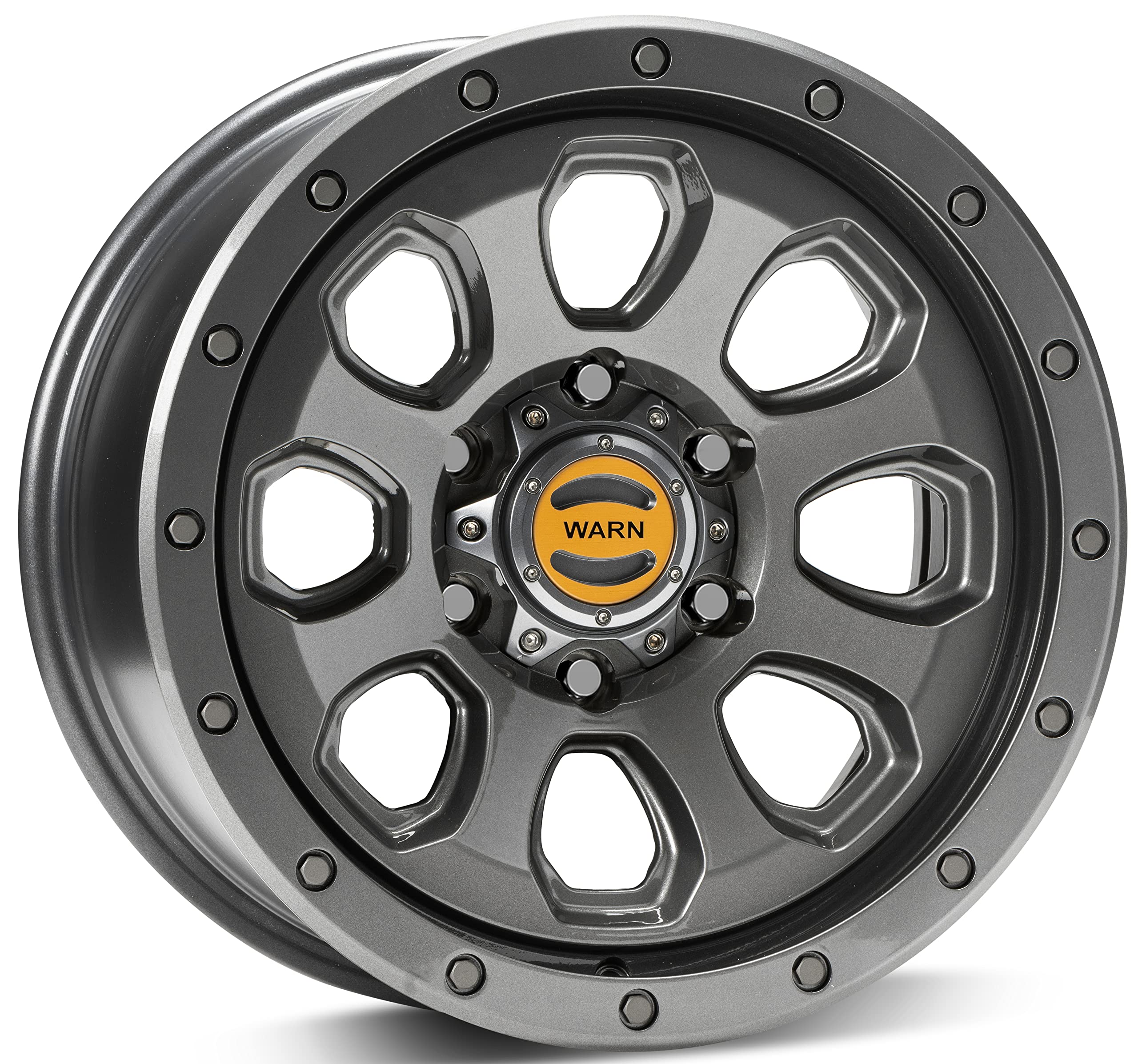 Epic WARN Wheels with Six-Lug Bolt Pattern, Gunmetal Gray - Fits: 2021 Ford Bronco and 2019-Current Ford Ranger, Toyota Tacoma, and Toyota 4Runner