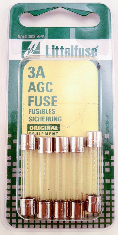 AGC Glass Fuses Littelfuse AGC3BP