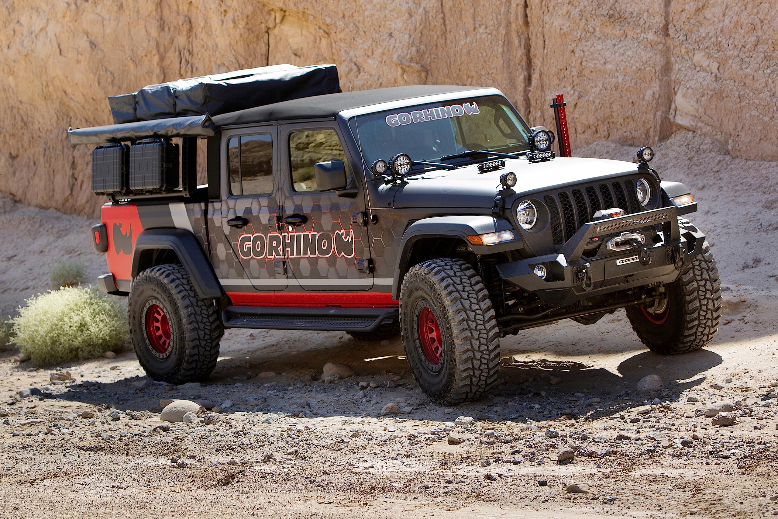 Go Rhino - Compatible with/Replacement for 5950000T-01 Jeep JT Overland Rack Box 1