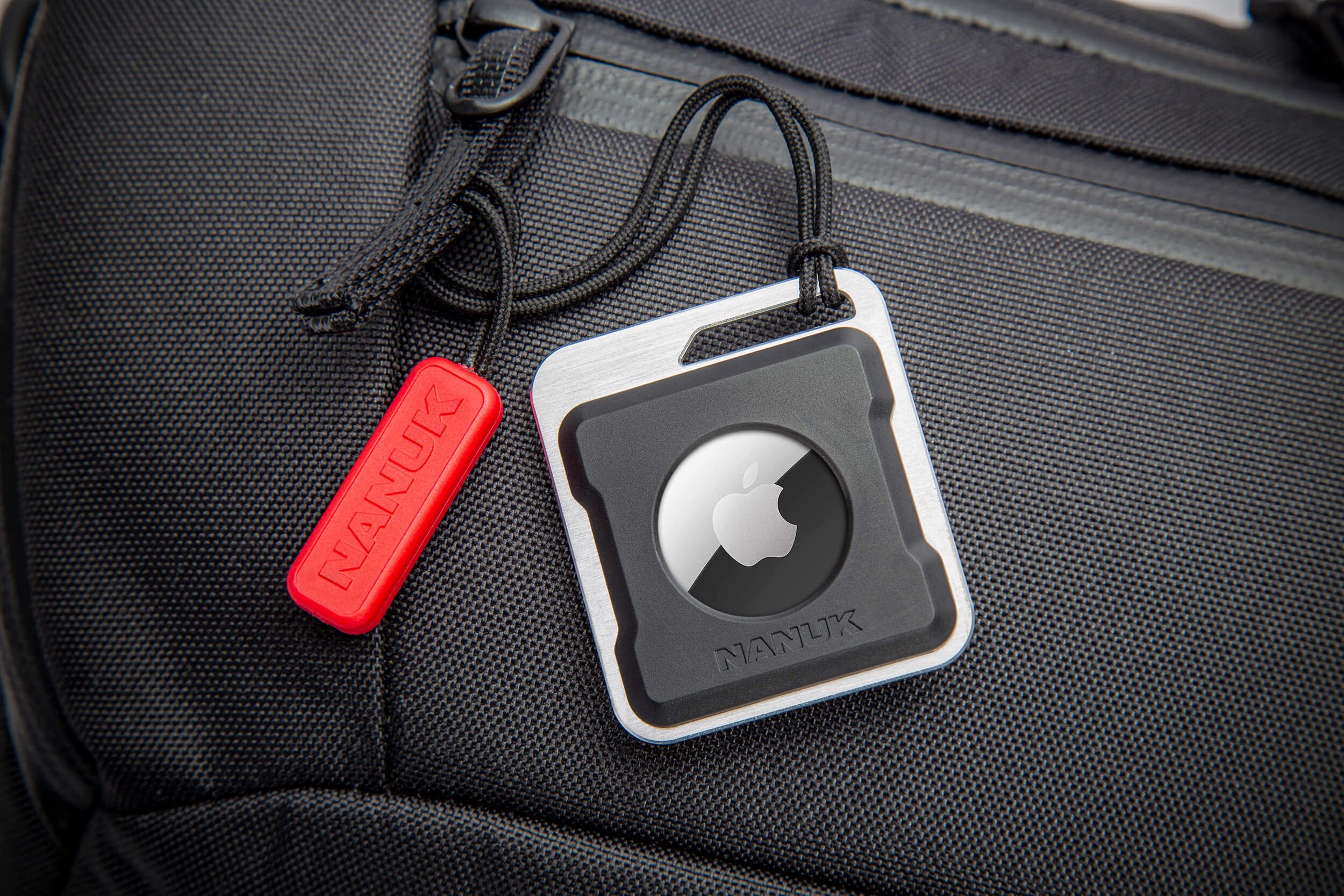 Airtag Holder Durable and Secure Nanuk, Attachable to Protective Cases, Backpacks, Luggage, Drones, Cameras, Keys, Electronics, Bikes, and Athletic Equipment (4 Mounting Options, Airtag Not Included)