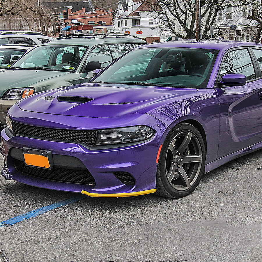 Front Lip Protectors Spec-D Tuning Flippers Splitter Compatible with Dodge Charger SRT Scat 2015-2019