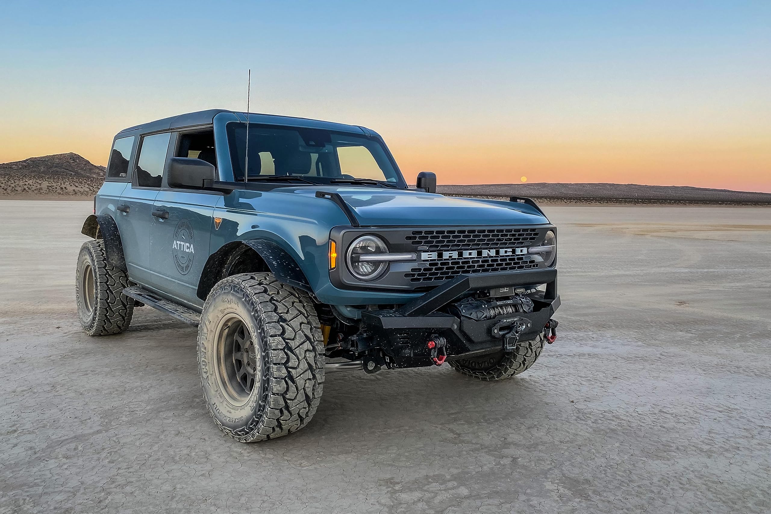 Attica4x4 Cobra Tek Front Bumper | Compatible with Ford Bronco (2021-2023) | Black Powder Coat with High-Grade Steel Construction and Aggressive Style