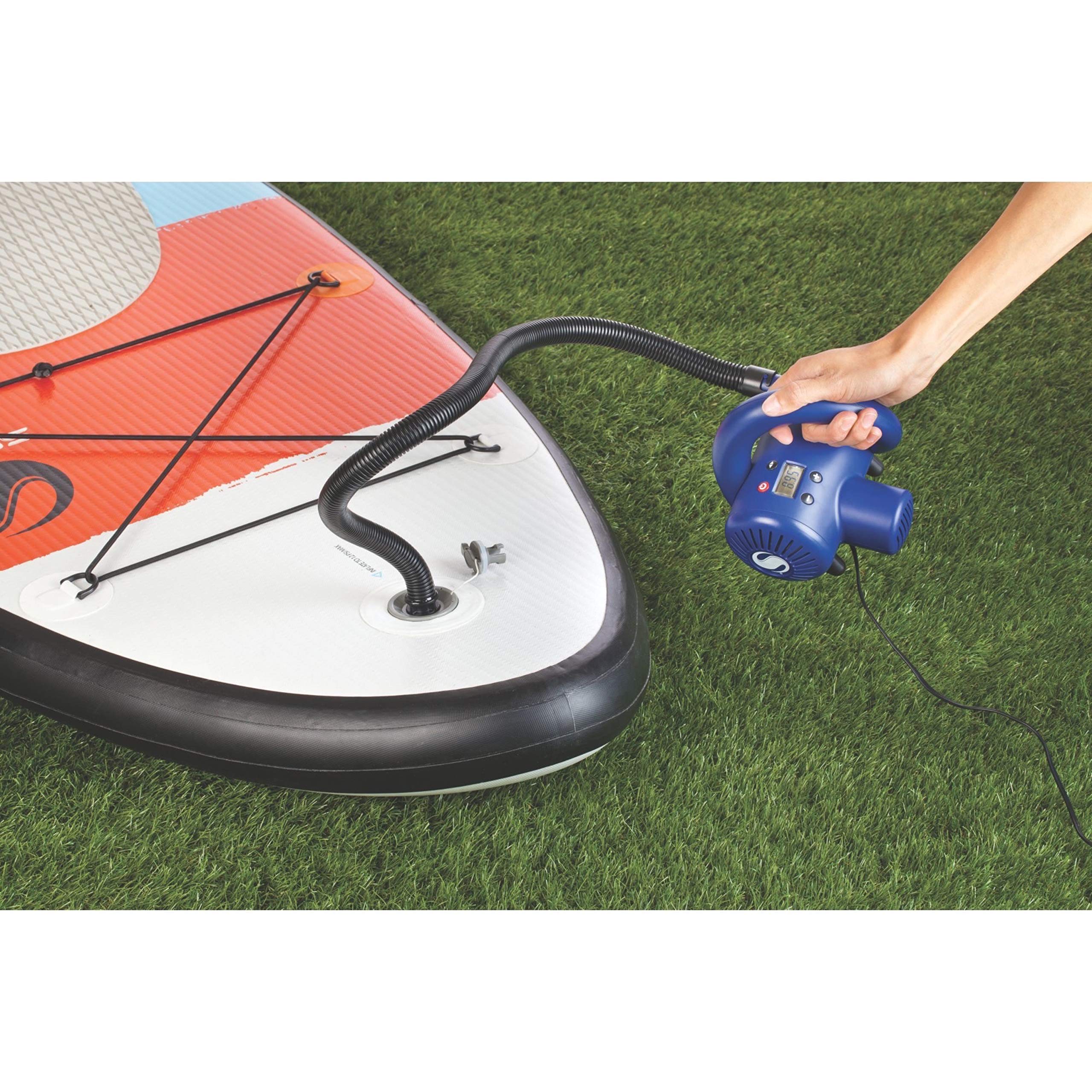 High-Pressure Sevylor Electric Pump 12V Portable Air Pump for Paddle Boards Kayaks Inflatables and Balloons - 15 PSI