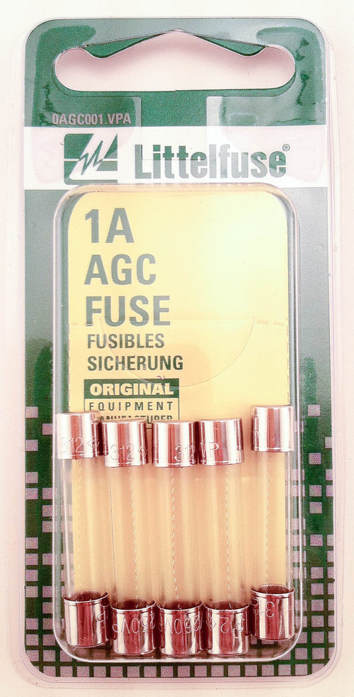 AGC Series Littelfuse 3AG Glass Cartridge Fuse - Pack of 5