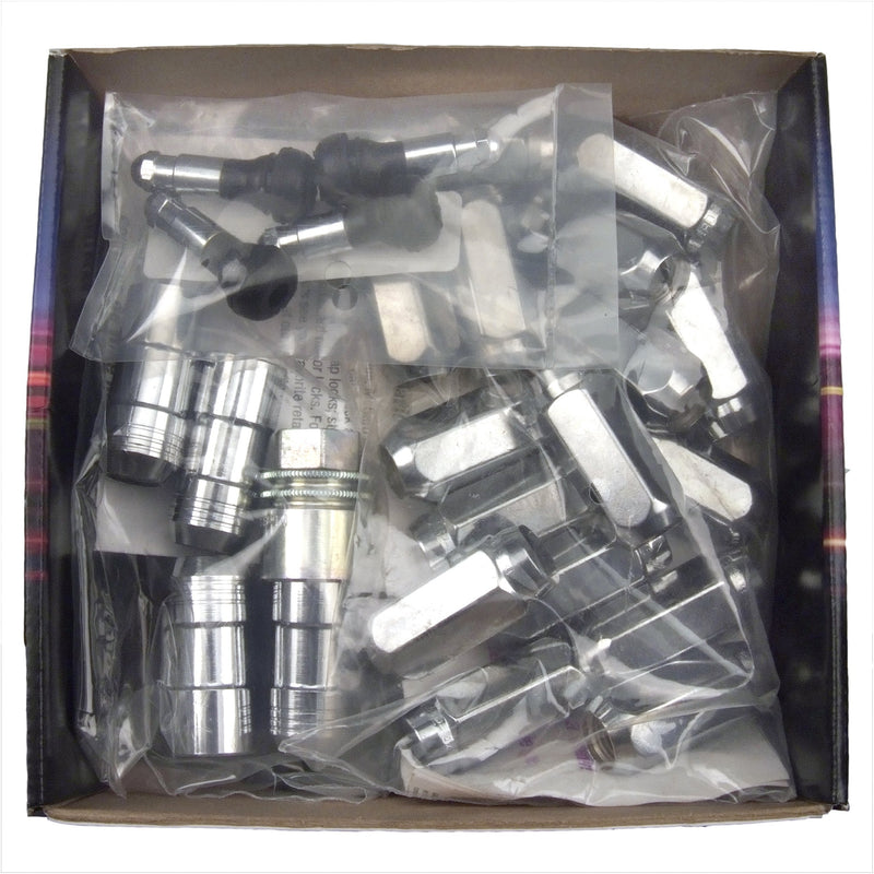 Cone Seat McGard 84560 Chrome Wheel Installation Kit (M12 x 1.75 Thread Size) - for 5 Lug Wheels