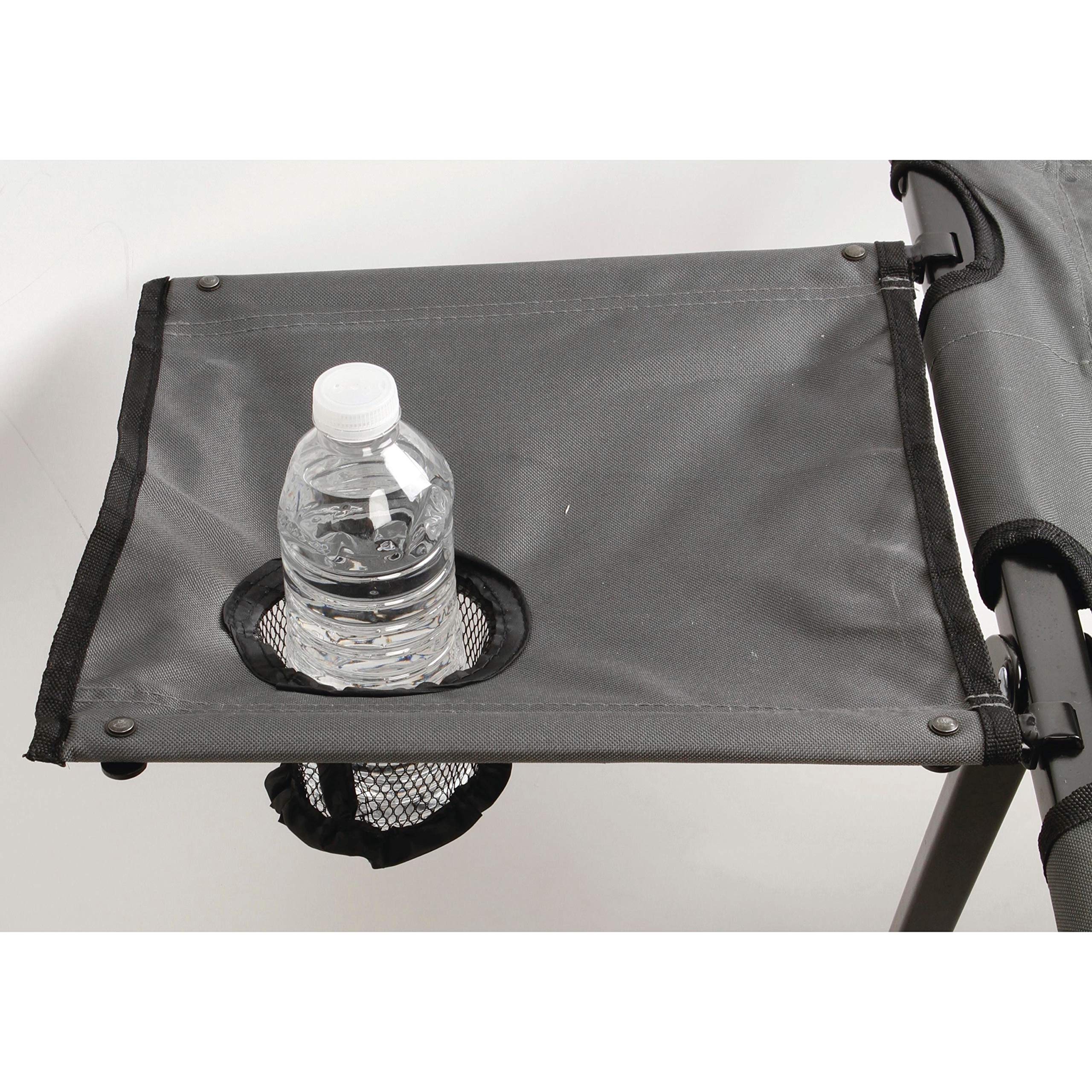 Coleman Big ‘n Tall Pack-Away Camping Cot with Removable Side Table, Extra Wide Cot Fits Adults up to 6ft 6in or 300lbs, Carry Bag Included