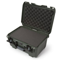 Medium Nanuk Waterproof Hard Case with Foam Insert 16.9" x 12.9" x 9.3" - Olive