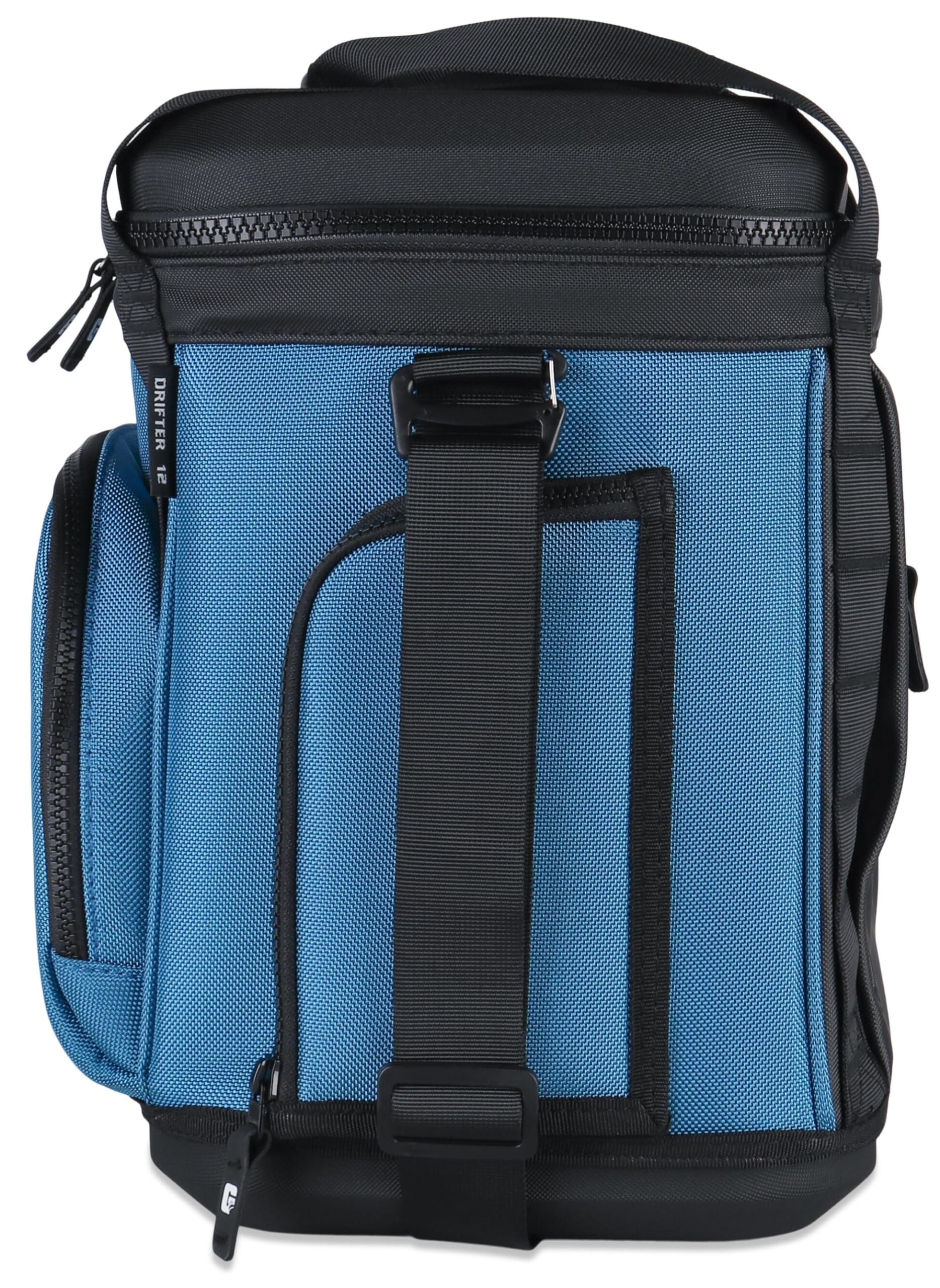 12 Grizzly Drifter Soft Sided Cooler |12 qt Flip-Top Soft Top Cooler | Ice Chest for Beach Boat Camping Car Fishing Golf Hiking Hunting Picnic | Lightweight Portable Insulated Waterproof | Slate Blue