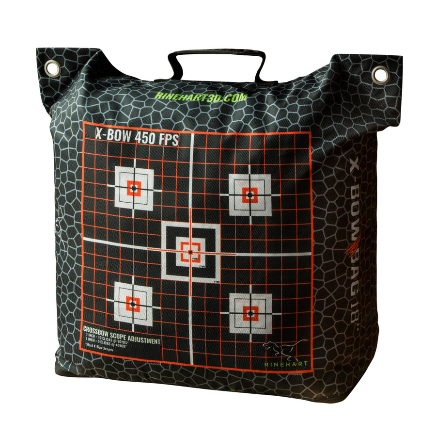 18" Rinehart X-Bow Bag Target | High-Speed Crossbow Bag Rated up to 450 FPS | Dual-Layer Power Band Construction | Made in USA
