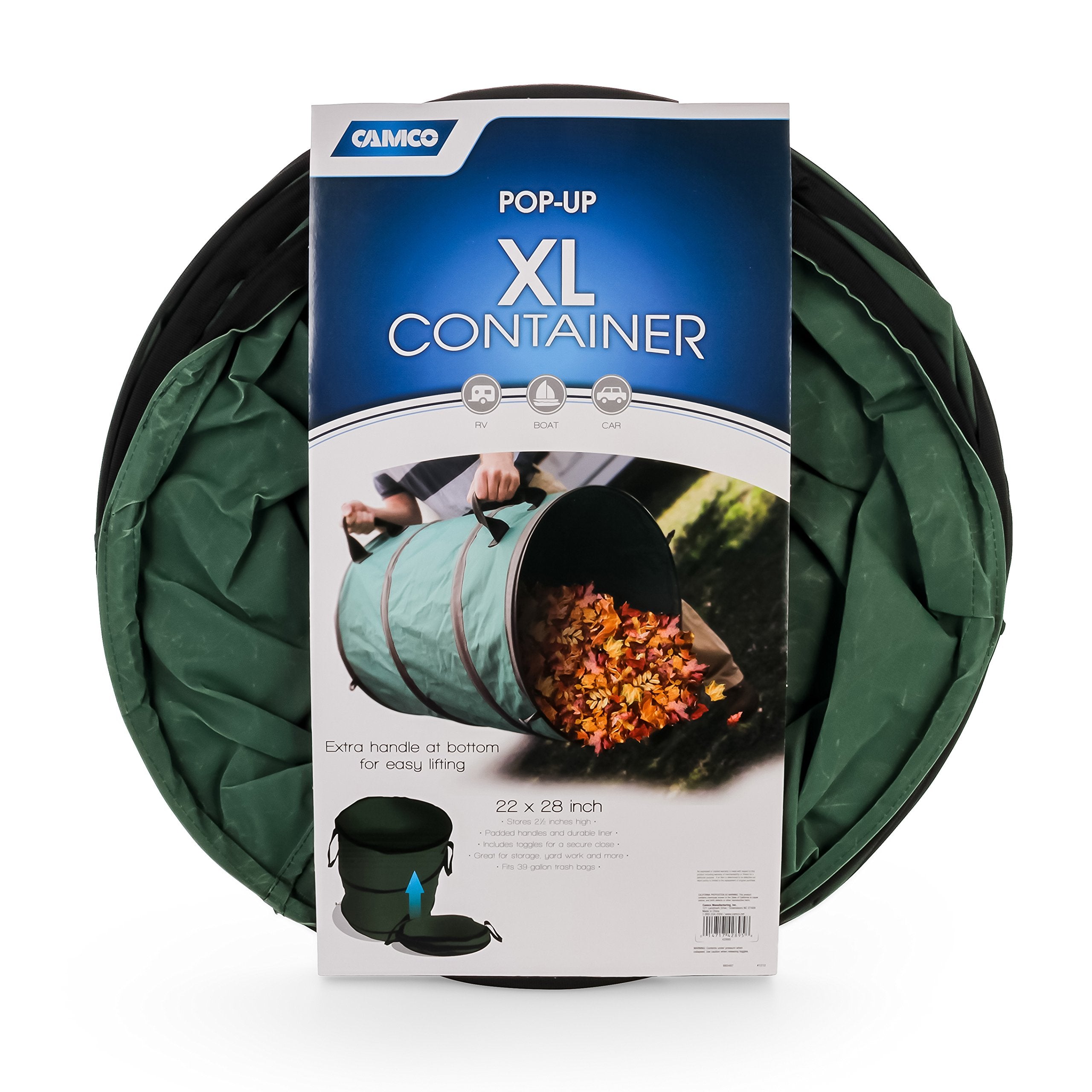 XL Camco 42895 Collapsible Container-22 X 28", Green