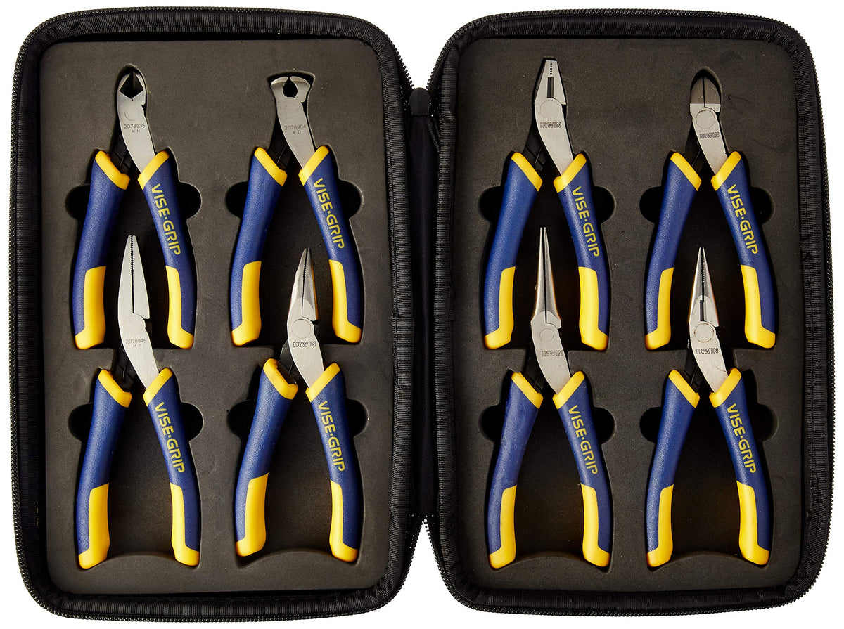 Vise-Grip Irwin, 2078714, Precision Plier Set, Ergonomic, 8 Pcs.