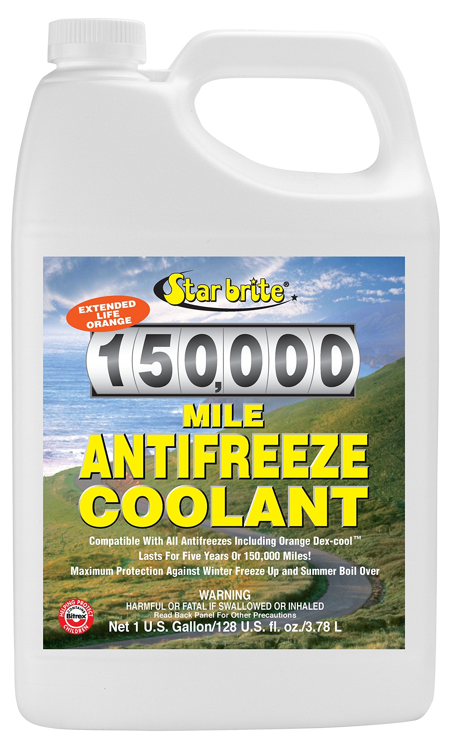 150,000 Mile Star brite Antifreeze Coolant - Full Strength - 1 gal