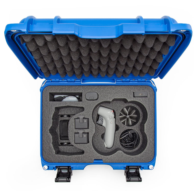 Waterproof Nanuk 915 Hard Case with Foam Insert for DJI Avata FPV Unit, Goggles and Controller - Blue
