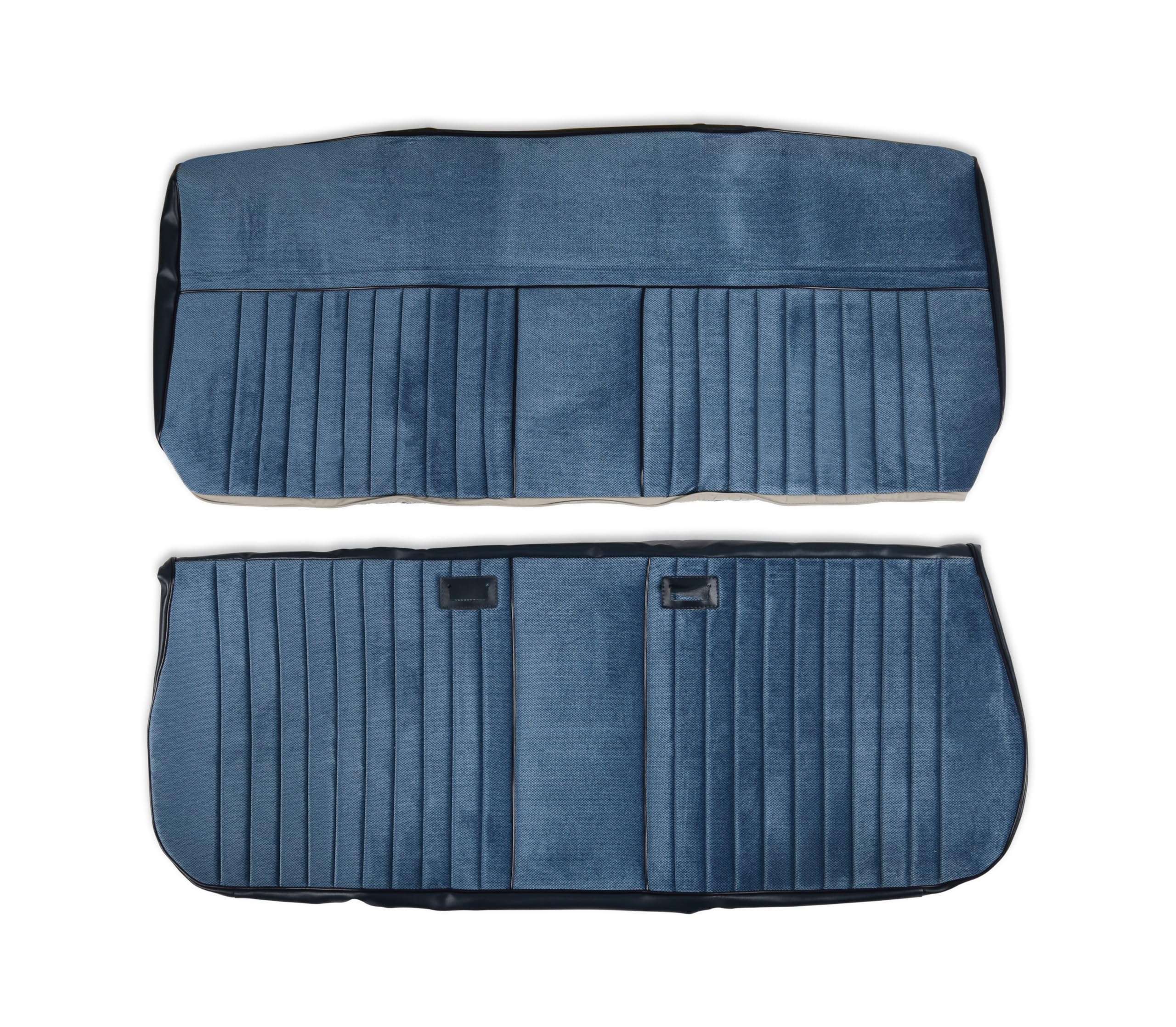 05-322 Brothers Trucks Seat Upholstery Kit - Deluxe Pleat Cloth/Vinyl- Blue/Navy