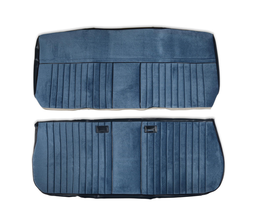 05-322 Brothers Trucks Seat Upholstery Kit - Deluxe Pleat Cloth/Vinyl- Blue/Navy