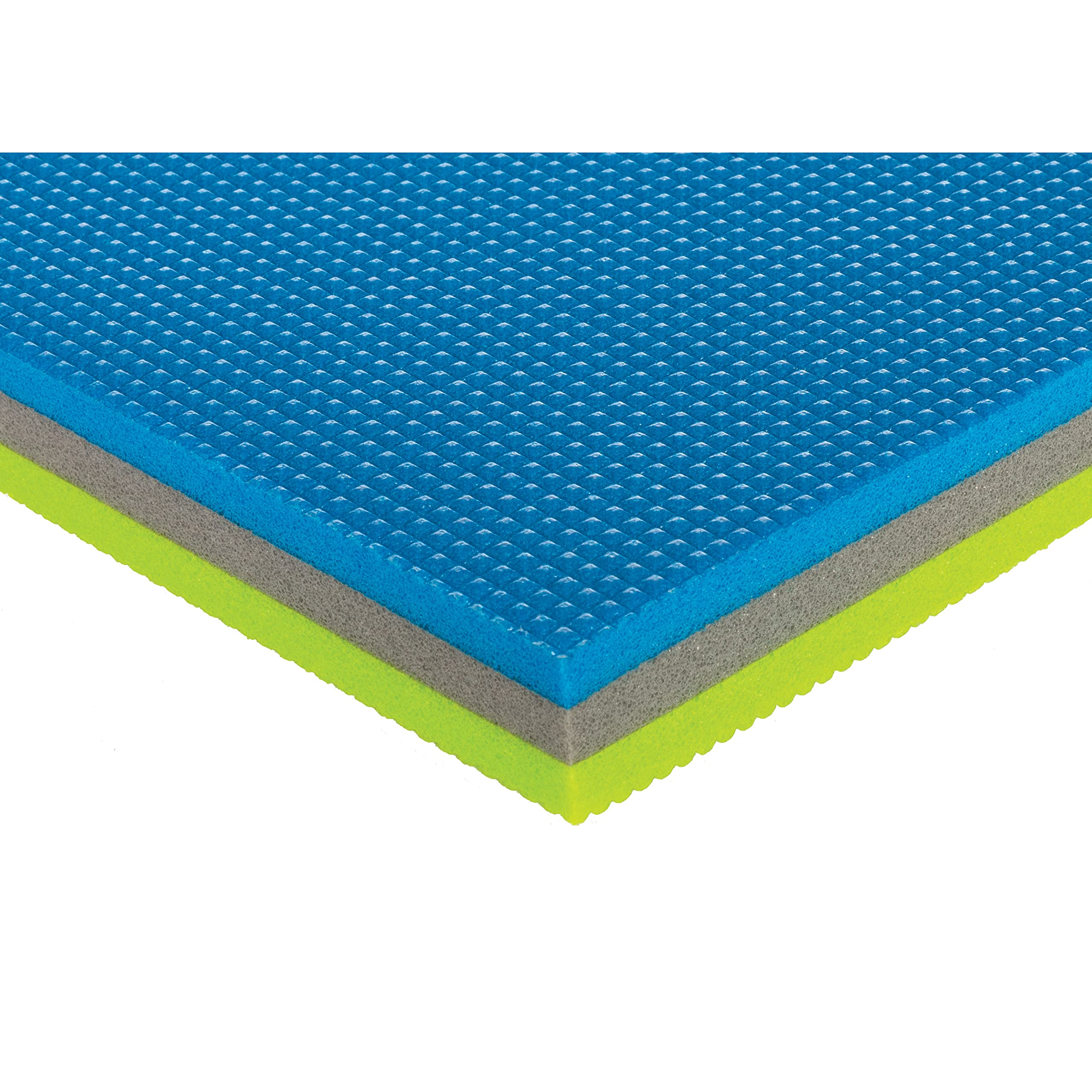 WATERMAT Airhead Fun MAT 18 Plus, Green and Blue, Floating Water Mat, Diamond Finish for Comfort and Durability