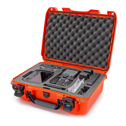 Waterproof Nanuk 925 Hard Case with Foam Insert for DJI Mavic 3 Fly More/Cine Premium Combo - Orange (925-MAV33)
