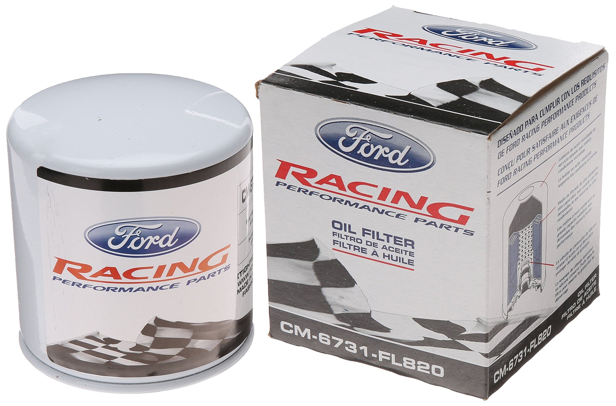 High Performance Ford Racing CM6731FL82 Oil Filter , white
