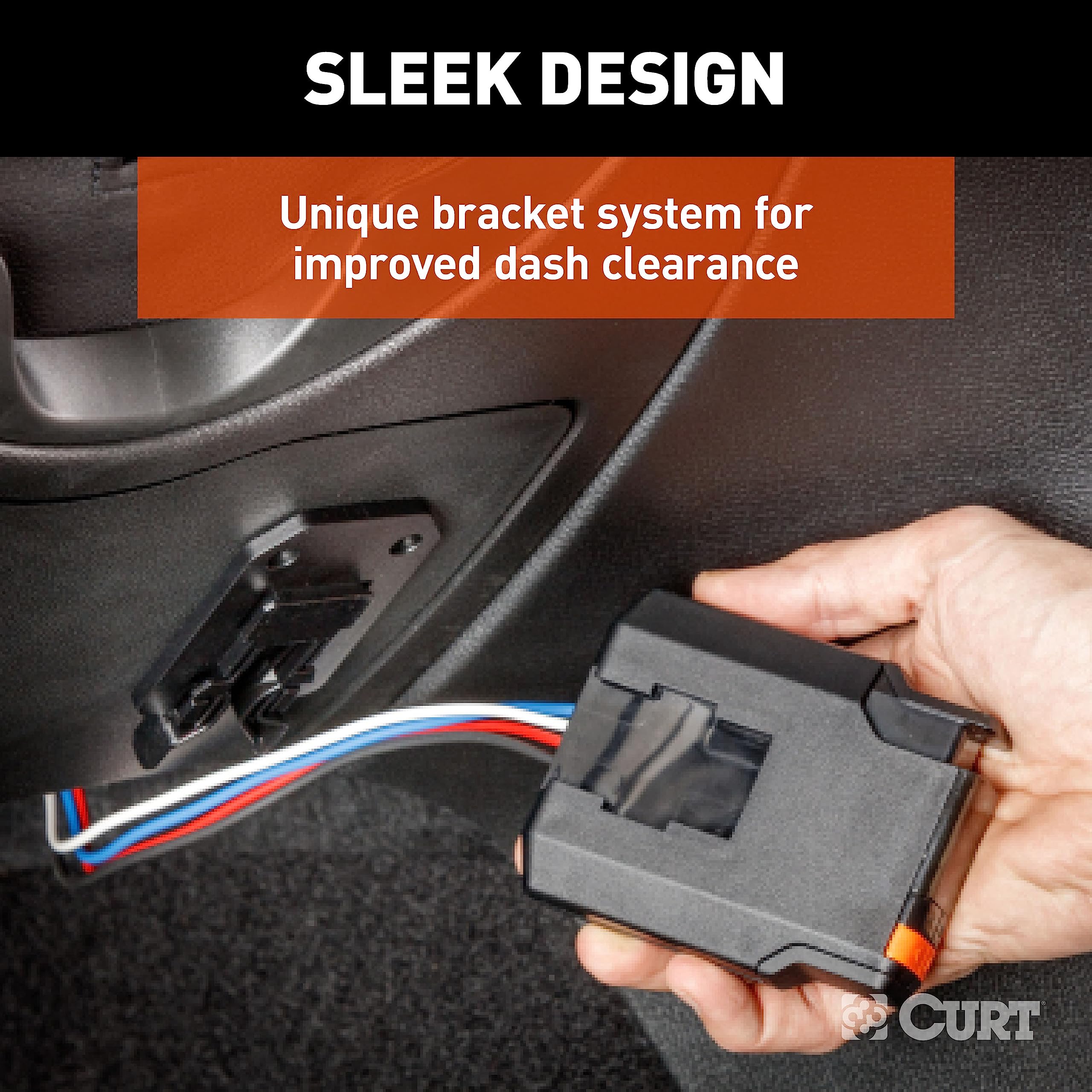 Discovery Next CURT Electric Trailer Brake Controller, Time-Delay, Fully Adjustable, Low Profile, 2-4 Axles, Plug-and-Play