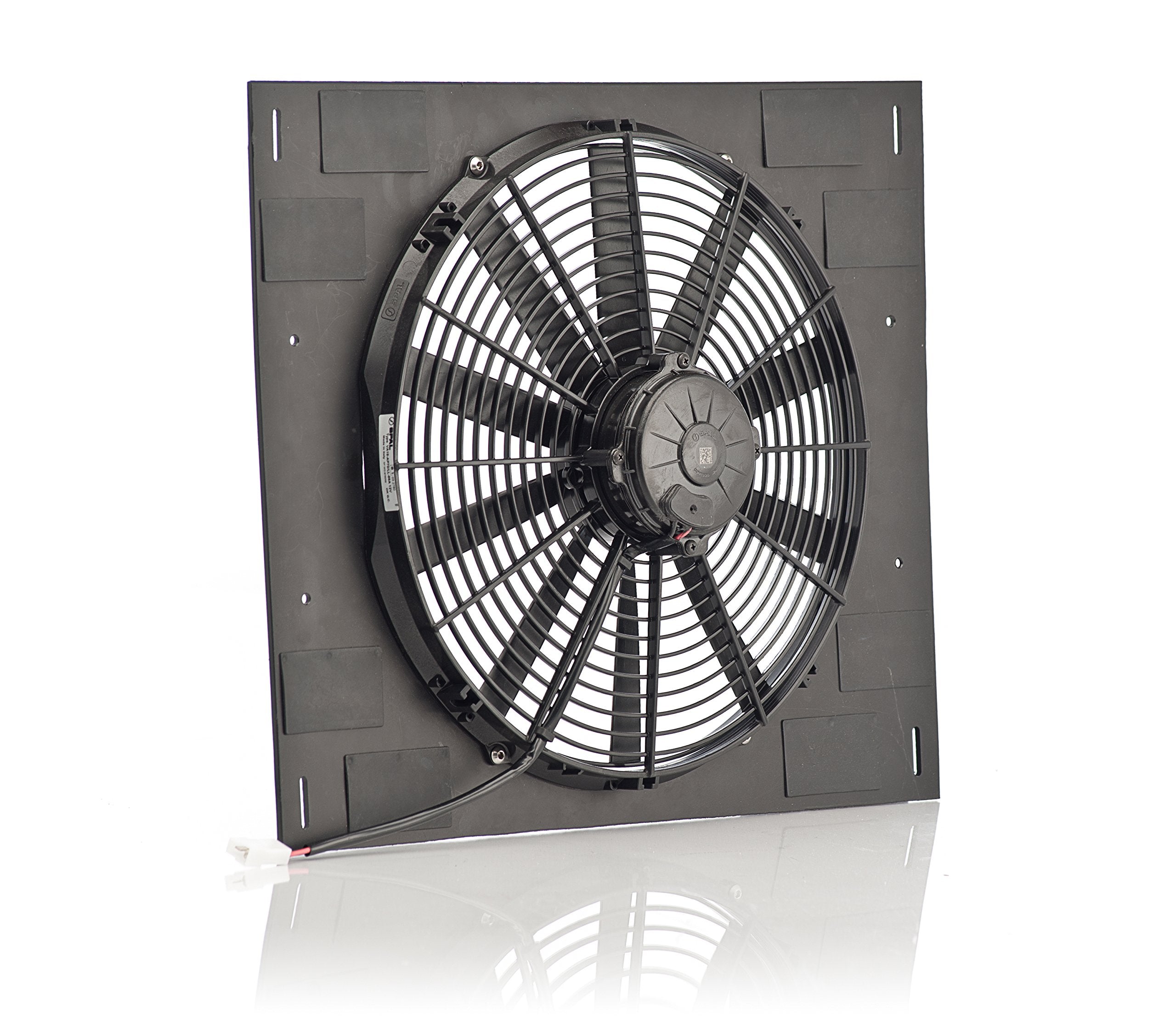 Qualifier Be Cool 75633 Euro-Black 16" Shroud (22"W x 18"H with Euro-Black Puller Fan)