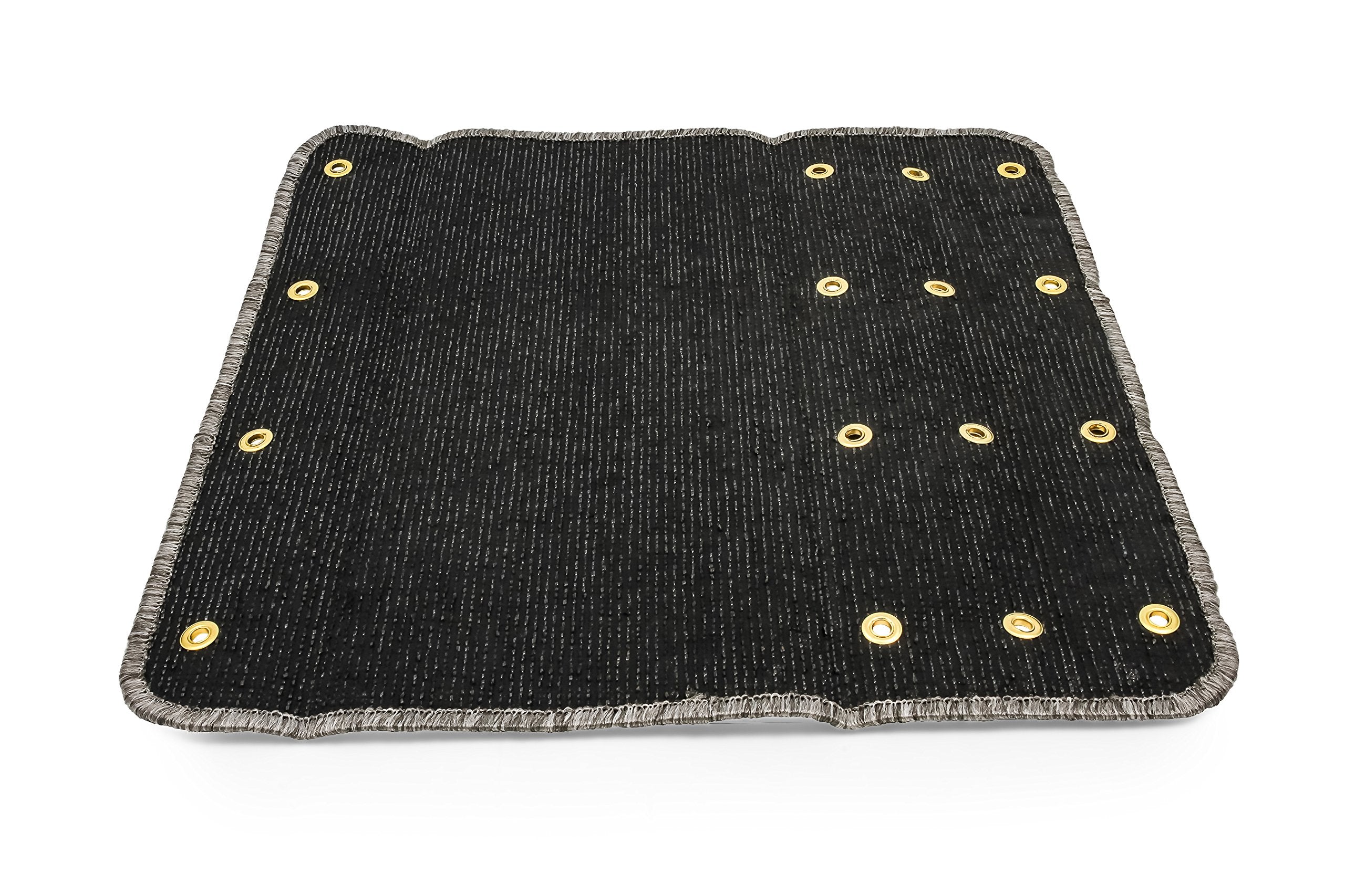Gray Camco Premium Wrap Around RV Step Rug (Turf Material (22" x 23"))