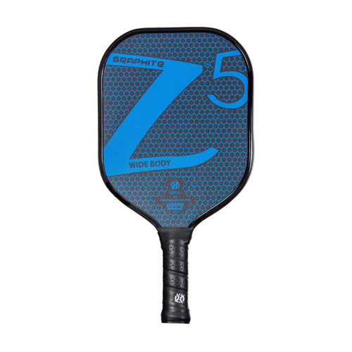 Graphite ONIX Z5 Pickleball Paddle (Graphite Carbon Fiber Face with Rough Texture Surface, Cushion Comfort Grip and Nomex Honeycomb Core for Touch, Control, and Power),Blue
