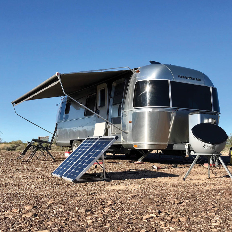 GP-PSK-130 Go Power! 130W Portable Folding Solar Panel Kit with 10 Amp Solar Controller, Great for RV and Camping, Includes Controller, Battery Clamps, SAE Solar Plug Adapter, Ring Terminal Connectors
