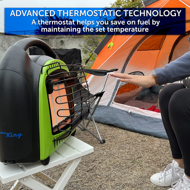 Flame King 20,000 BTU YSN-CHS20 Propane Space Radiant Portable Heater Indoor* & Outdoor Great for Camping, Garage, Ice Fishing, Patio