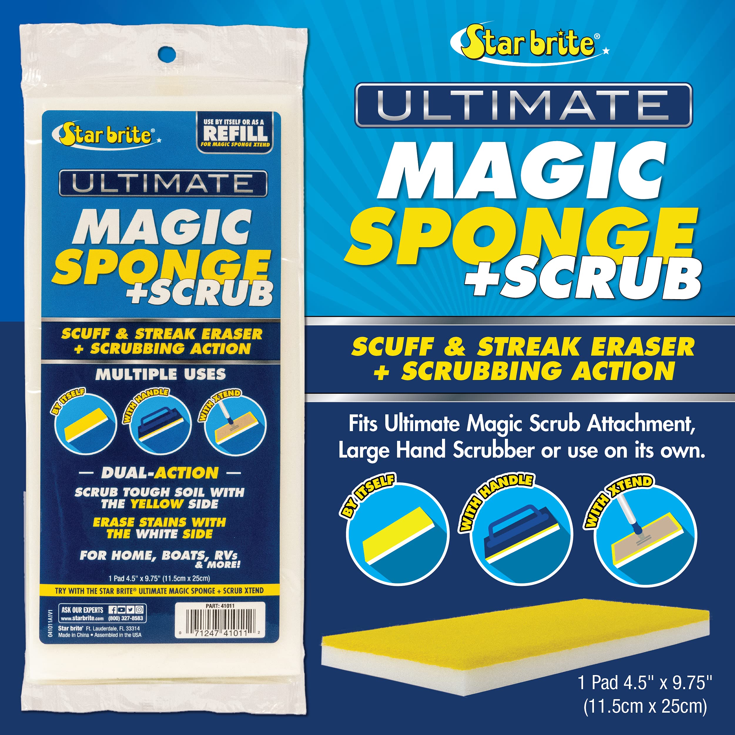 Ultimate Sponge STAR BRITE Magic + Scrub (041011)