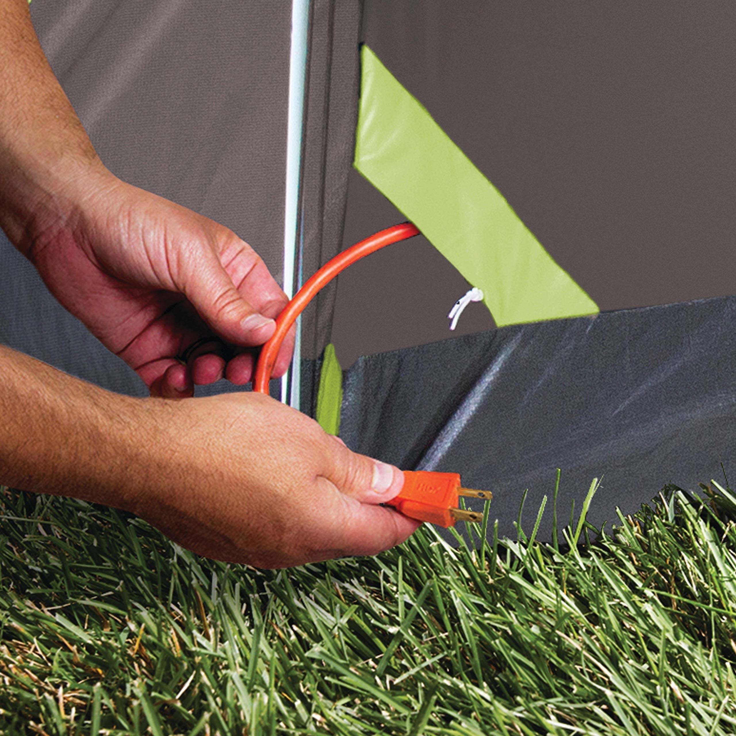 Coleman 6-Person Steel Creek Tent with Screened Porch & Integrated Rainfly, Weatherproof Tent Sets Up in Minutes, Fits Queen-Size Airbed