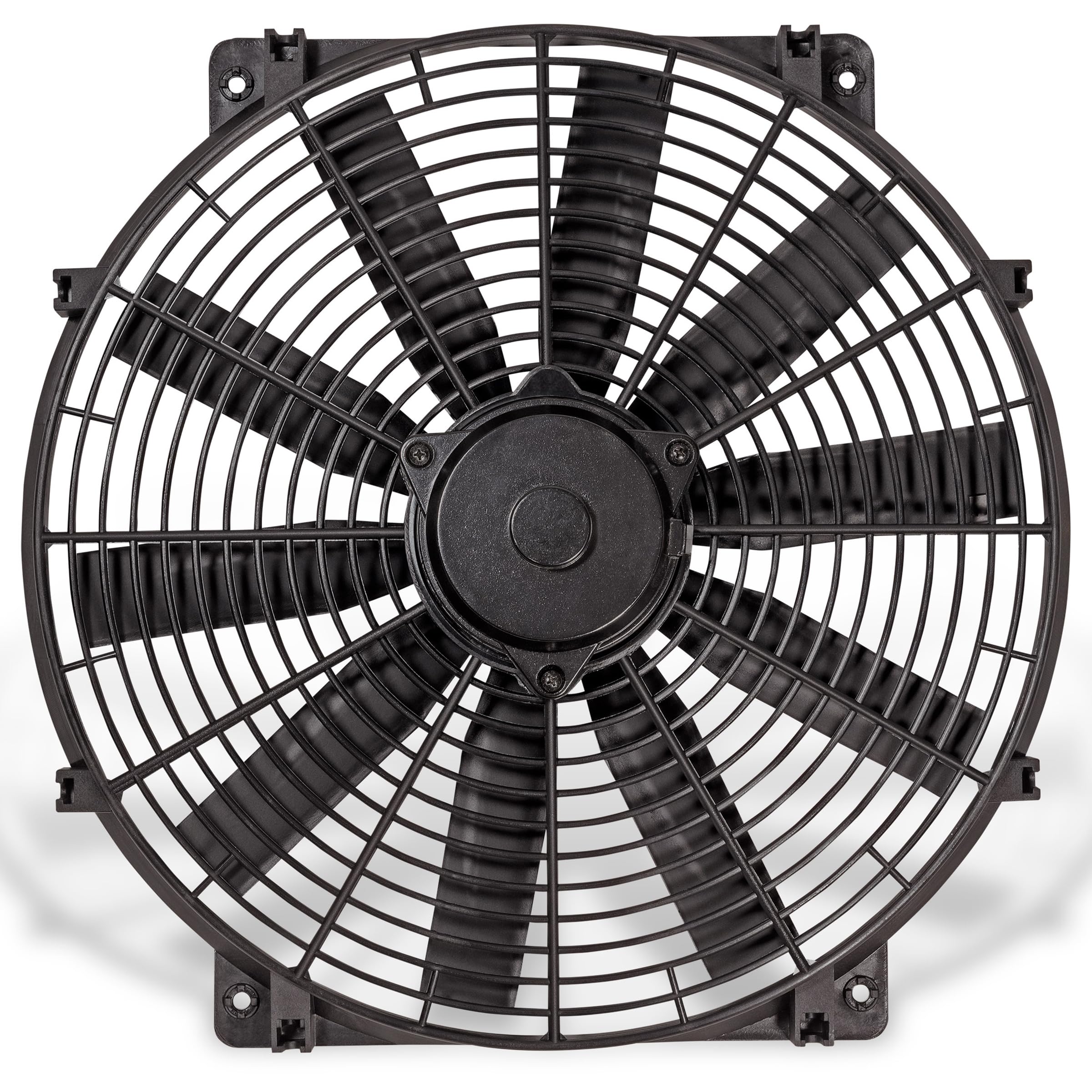 24-Volt Trimline Black Reversible Electric Fan, Pusher-Puller Fan (11624), Car Accessories, 16 Inches