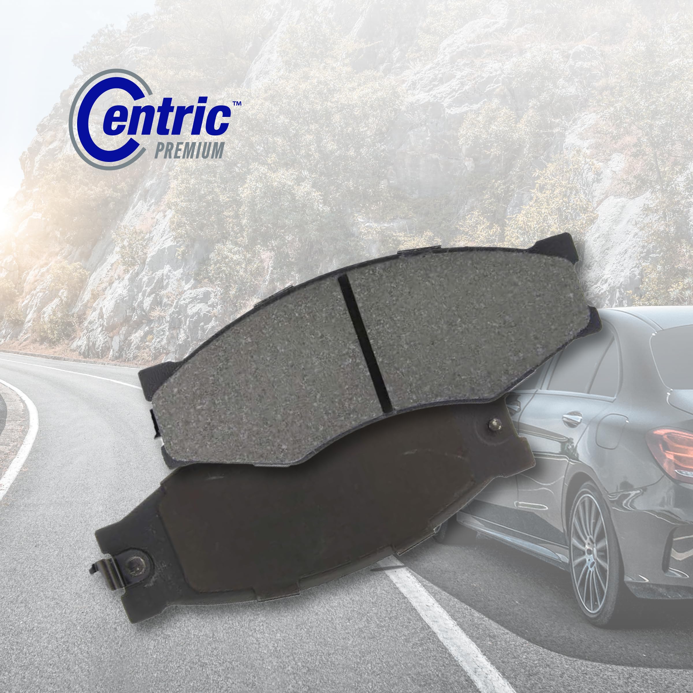 Premium Centric 301.08660 Automotive Front Brake Pads for Selected Chrysler, Dodge, Jeep, Mitsubishi Model Years