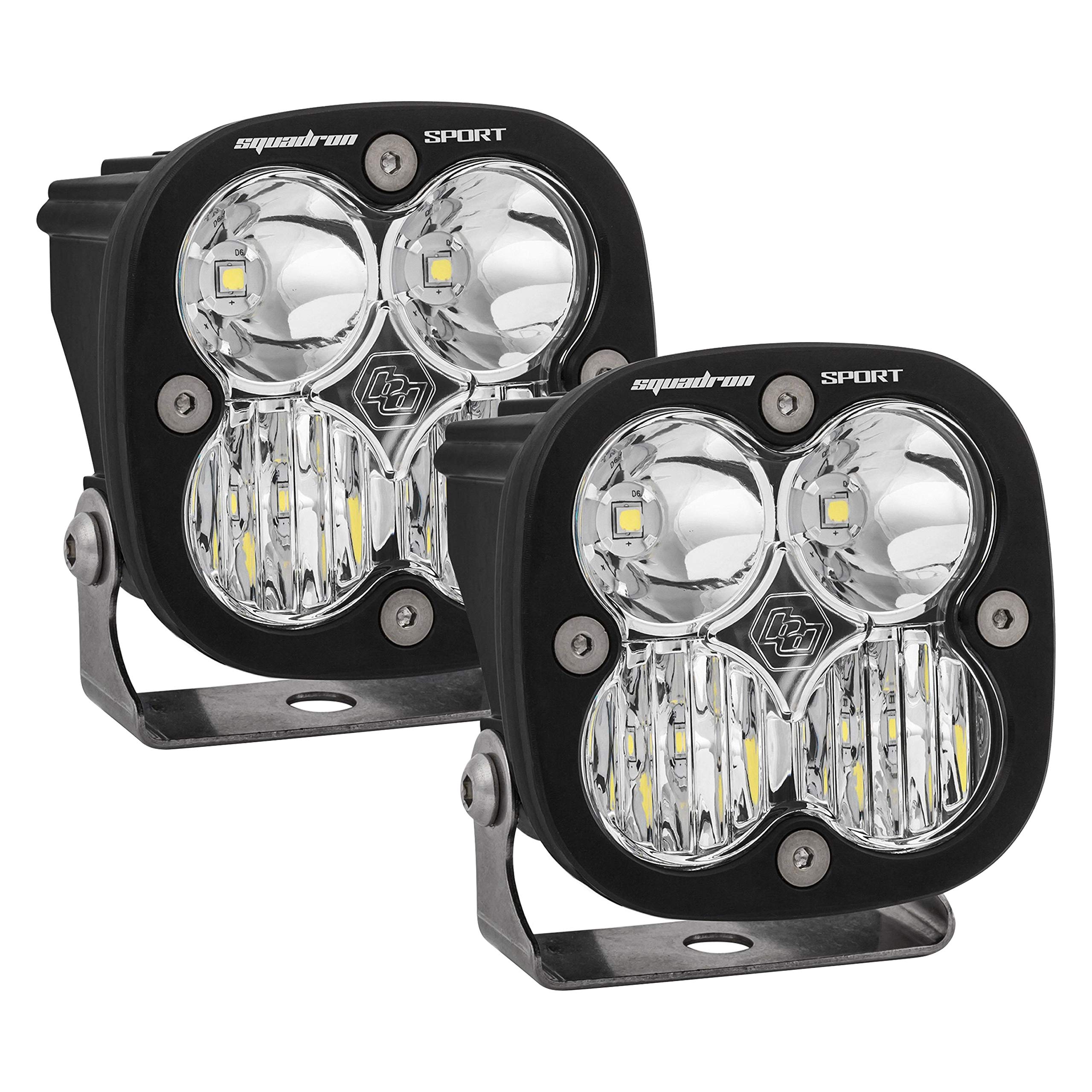 Baja Designs LED Headlight Kit Squadron Sport for BMW R1200GS (Driving/Combo; Clear)