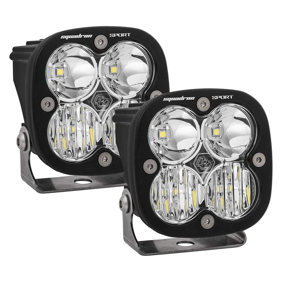 Baja Designs LED Headlight Kit Squadron Sport for BMW R1200GS (Driving/Combo; Clear)