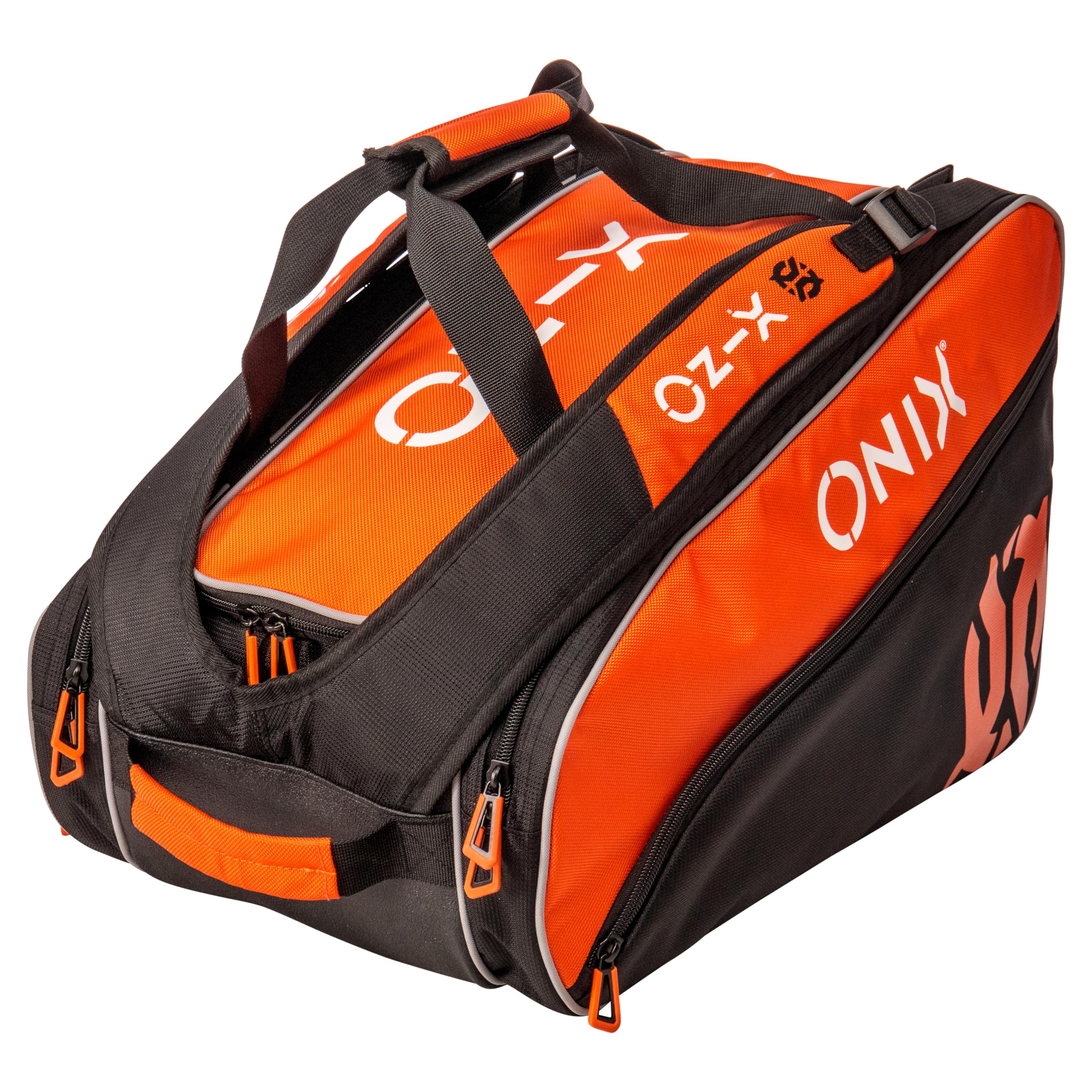 ONIX Pro Team Pickleball Long-Lasting Durability Hook and Loop Closure Easy to Carry Straps with Pockets Paddle Bag — Orange/Black