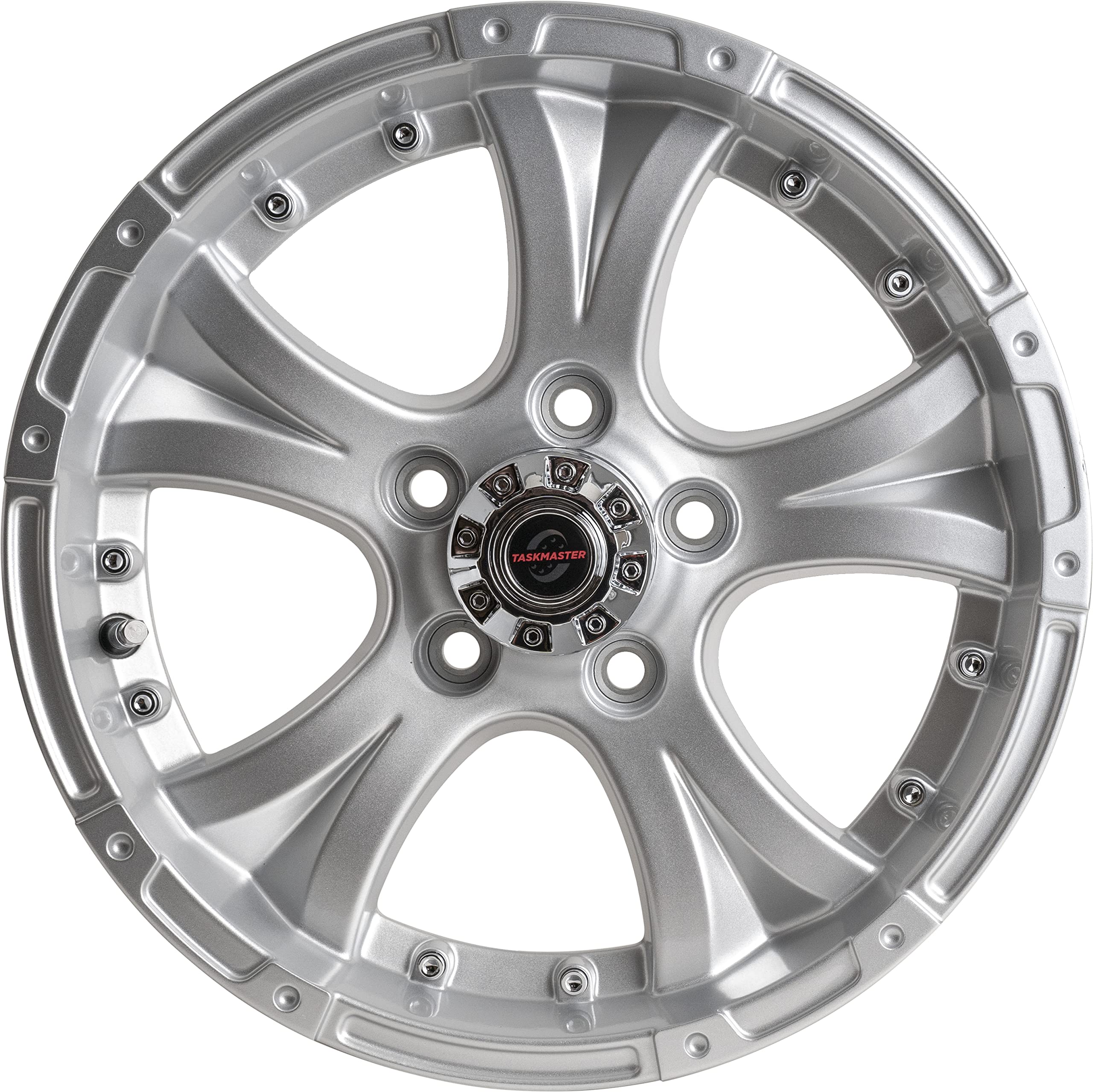 15" x 5" Viking Series 5X4.5 3.19 CB Aluminum Wheel With Silver Gloss Finish and Cap Updated Sku WA-15050545-SFPC-13736-2