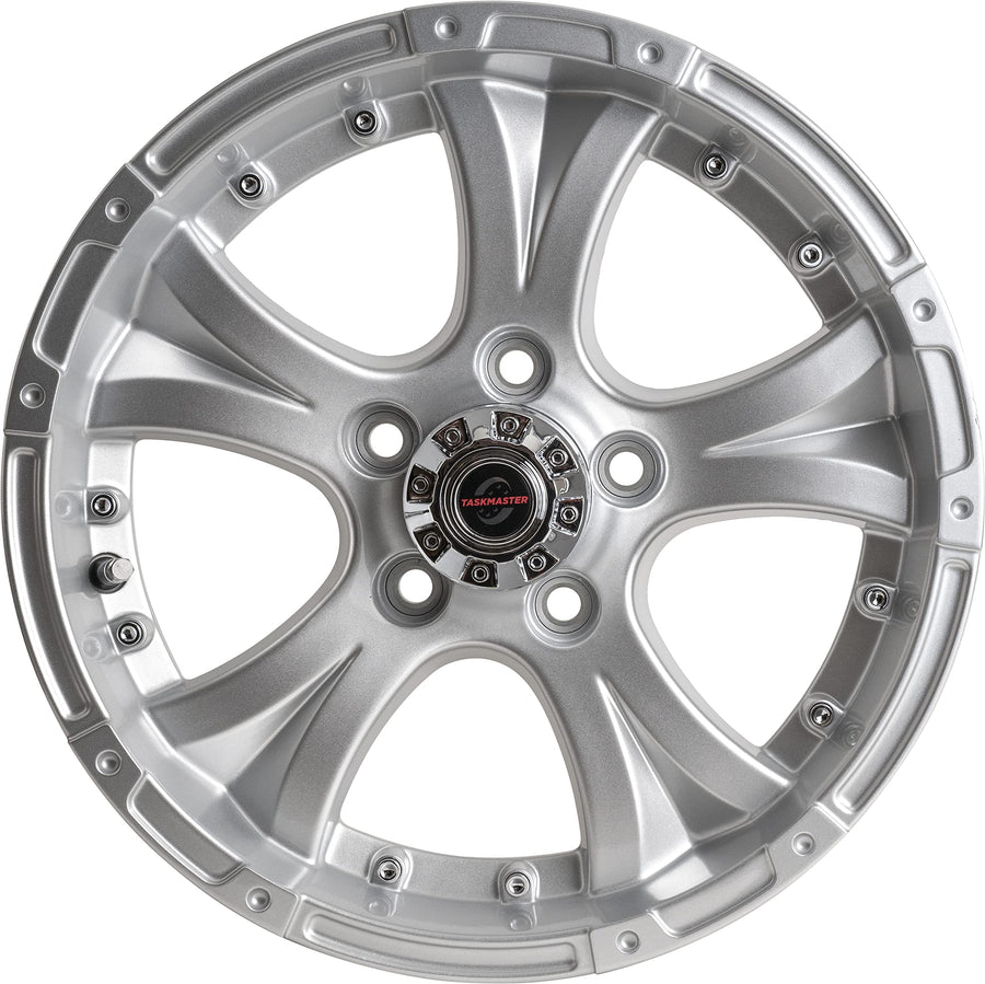 15" x 5" Viking Series 5X4.5 3.19 CB Aluminum Wheel With Silver Gloss Finish and Cap Updated Sku WA-15050545-SFPC-13736-2