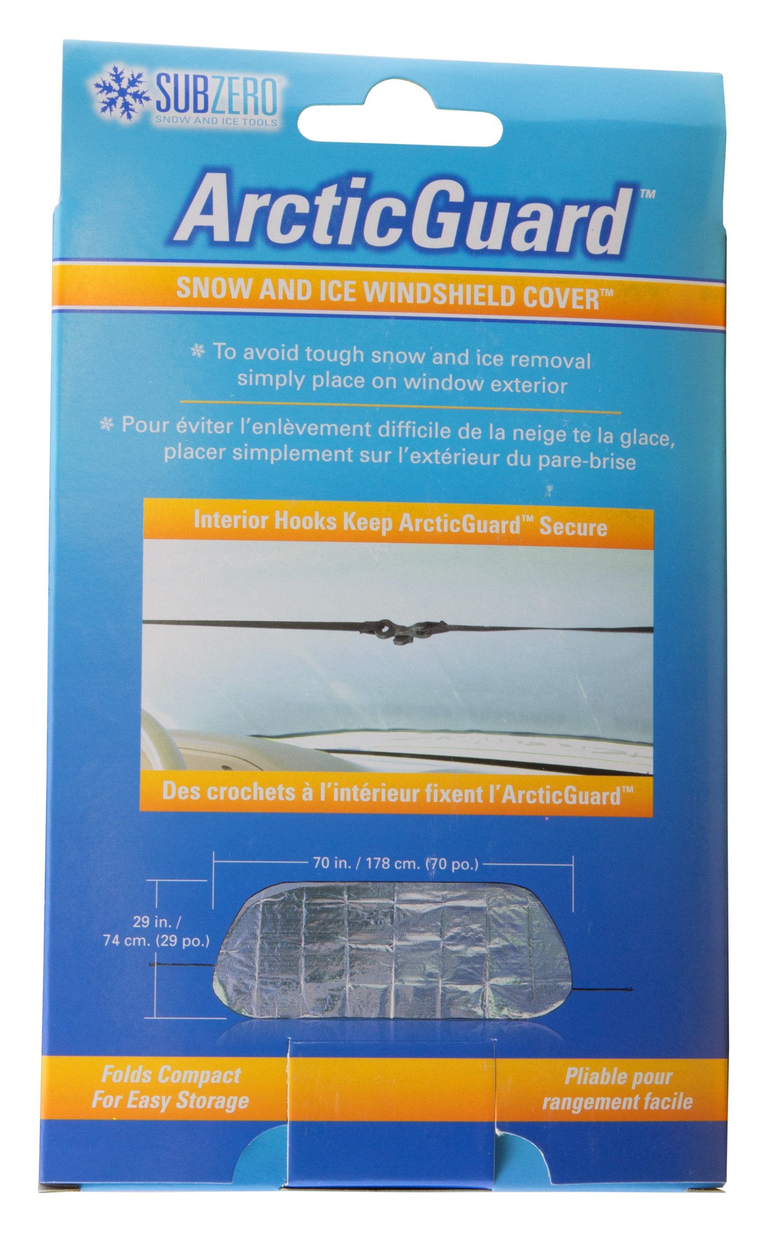 SubZero 17511 Windshield Cover ArticGuard Snow and Ice Universal , 29" H x 70" W
