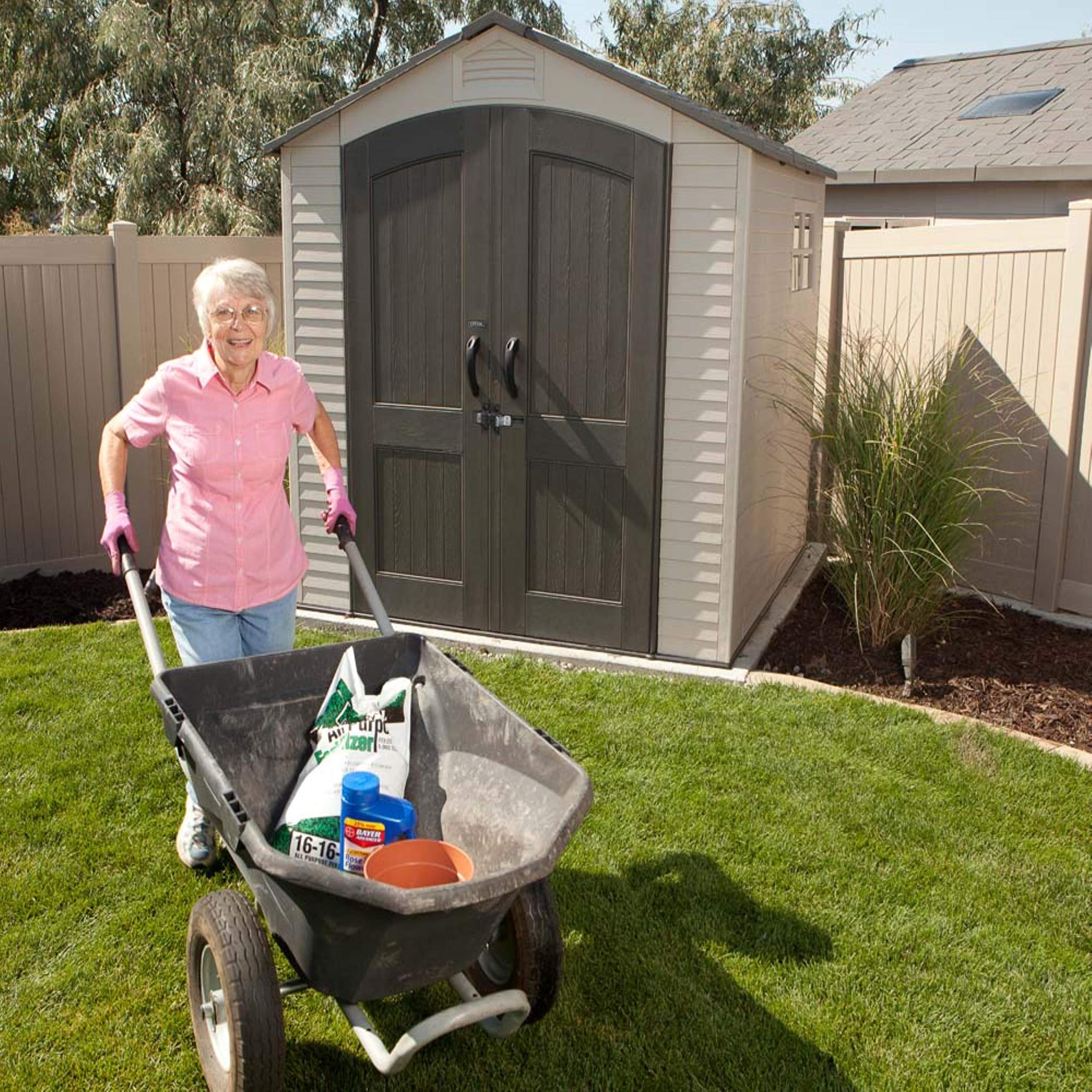 Outdoor Storage Shed 7' X 7' LIFETIME