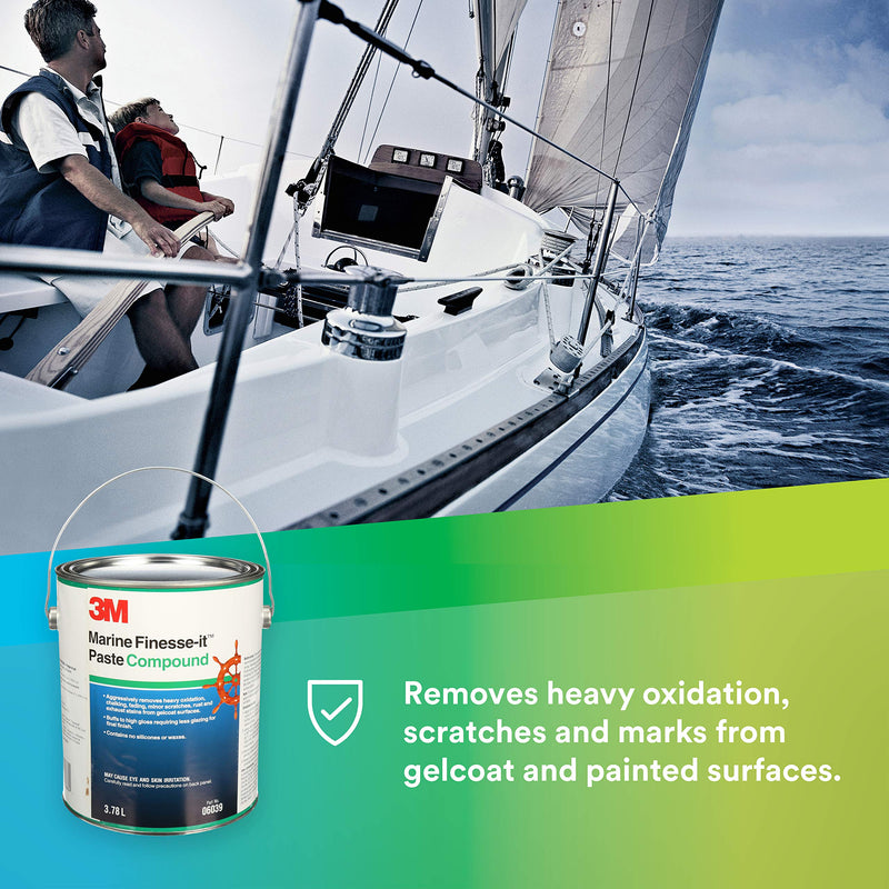 3M Marine Paste Compound Finesse-it, 06039, 1 gal