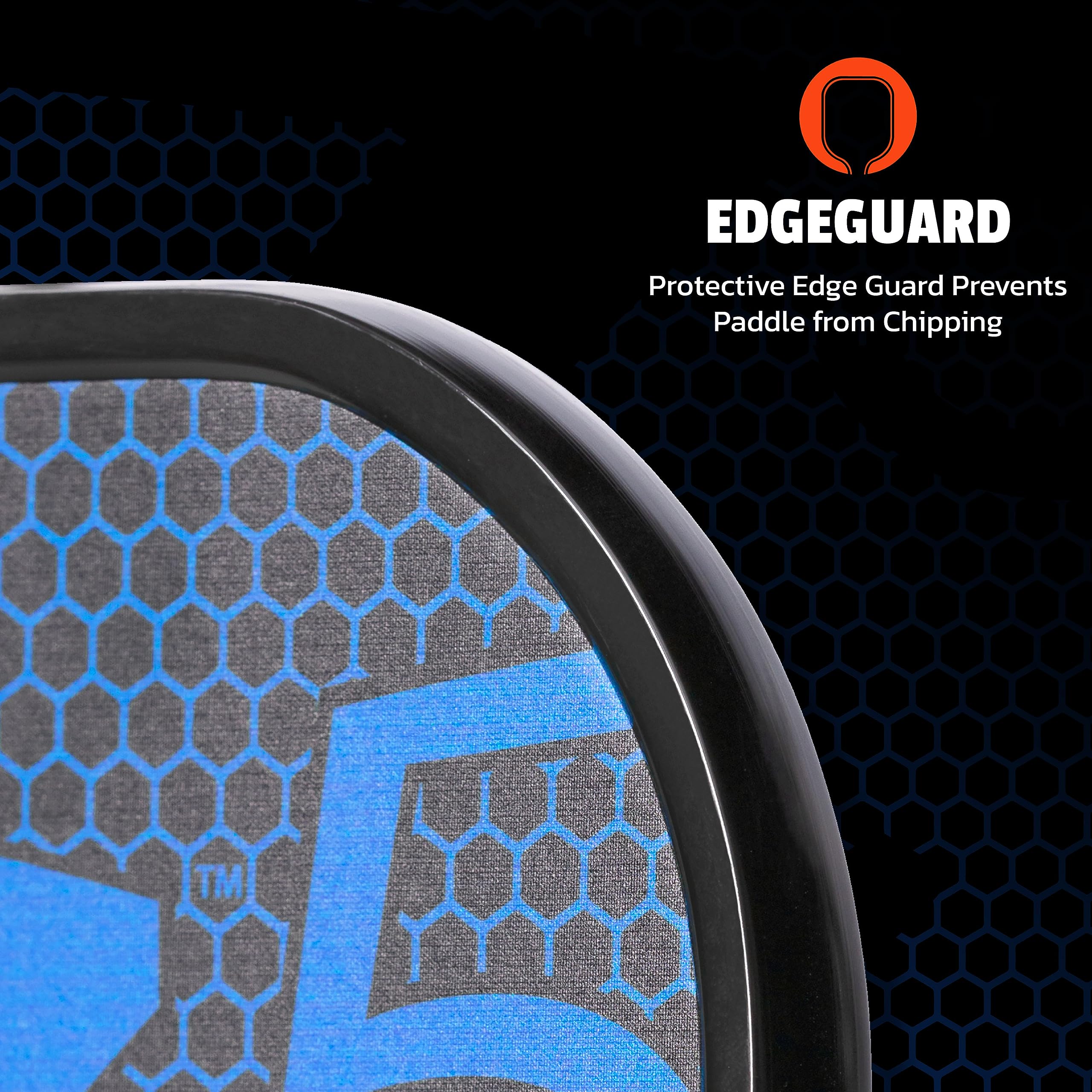 Graphite ONIX Z5 Pickleball Paddle (Graphite Carbon Fiber Face with Rough Texture Surface, Cushion Comfort Grip and Nomex Honeycomb Core for Touch, Control, and Power),Blue