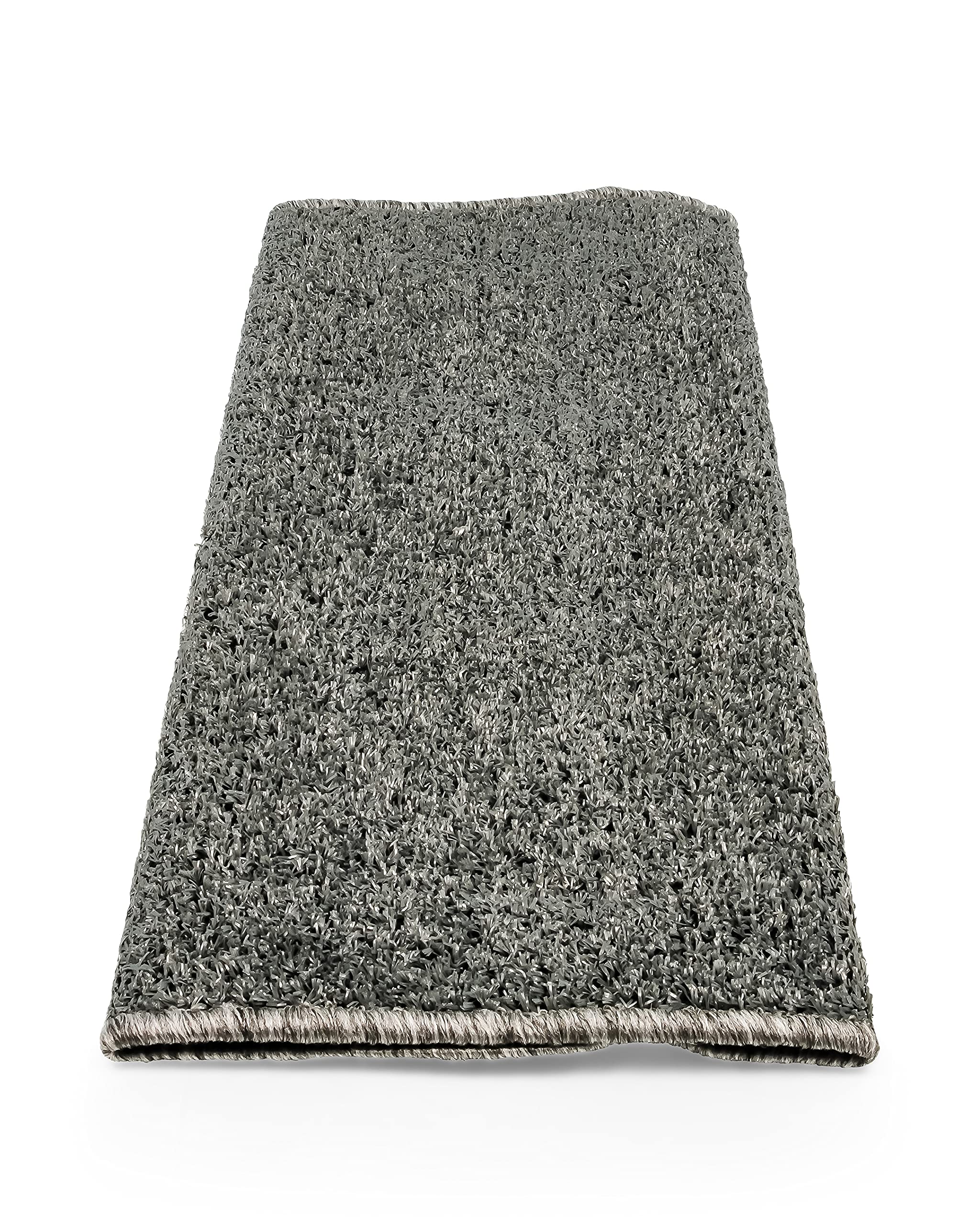 Gray Camco Premium Wrap Around RV Step Rug (Turf Material (22" x 23"))
