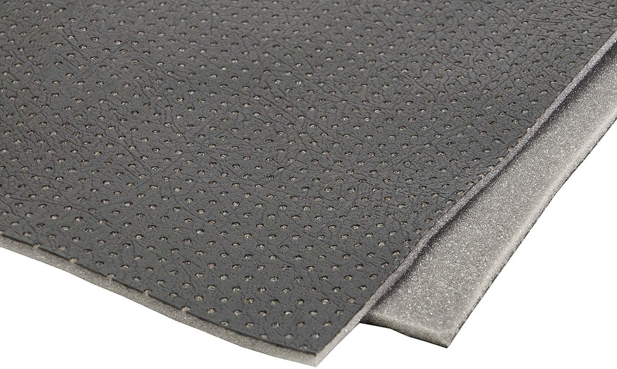 50028 Design Engineering Black Leather Look 54" x 75" Universal Upholstery Material