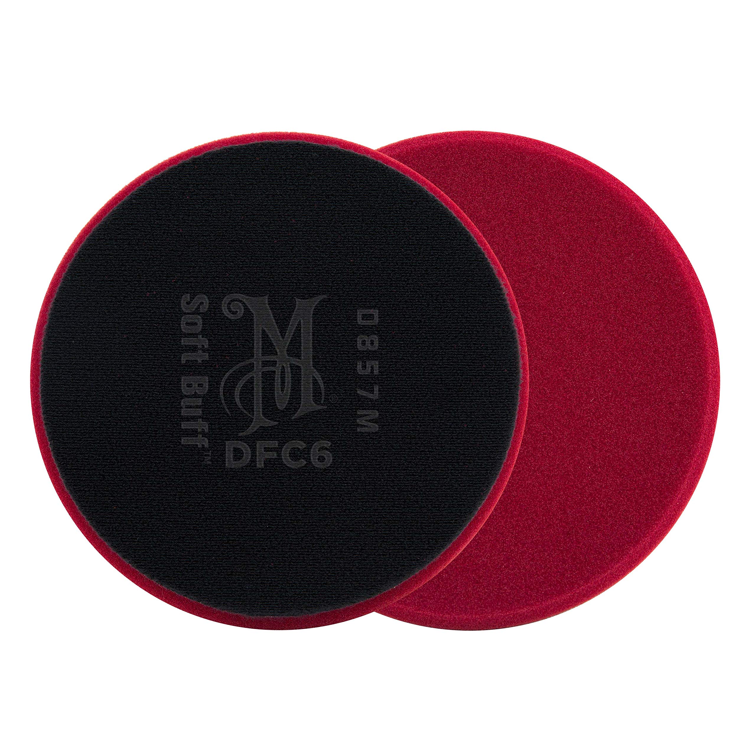 6” Meguiar's Soft Buff DA Foam Cutting Disc DFC6 - Hook and Loop Pad for Use with a 6” DA Backing Plate, Dual Action Polisher, and Compound for Paint Defect Removal
