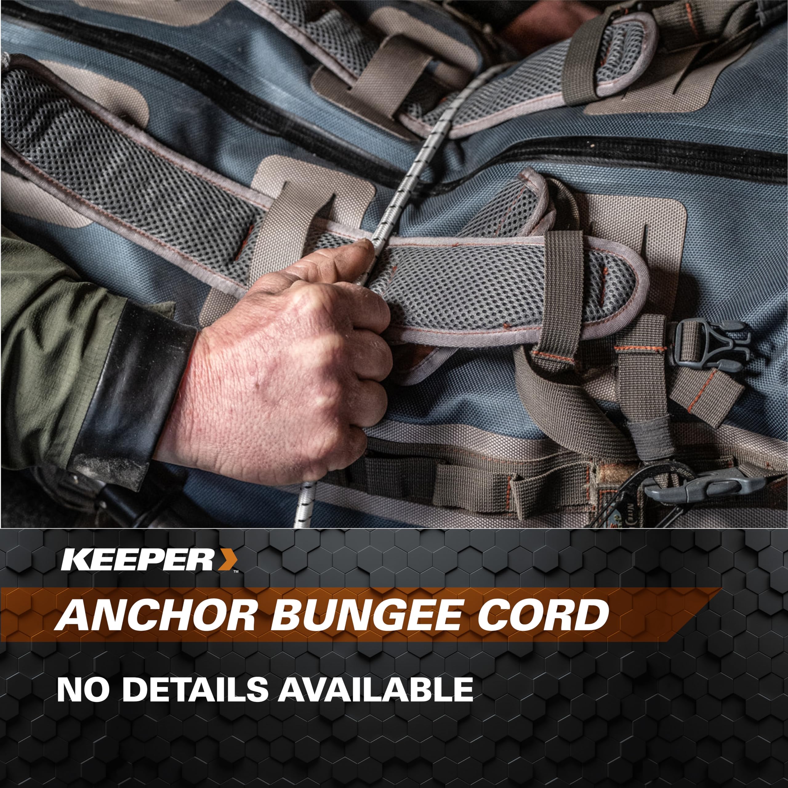 18” Marine Keeper Twin Anchor Bungee Cord - UV and Weather-Resistant